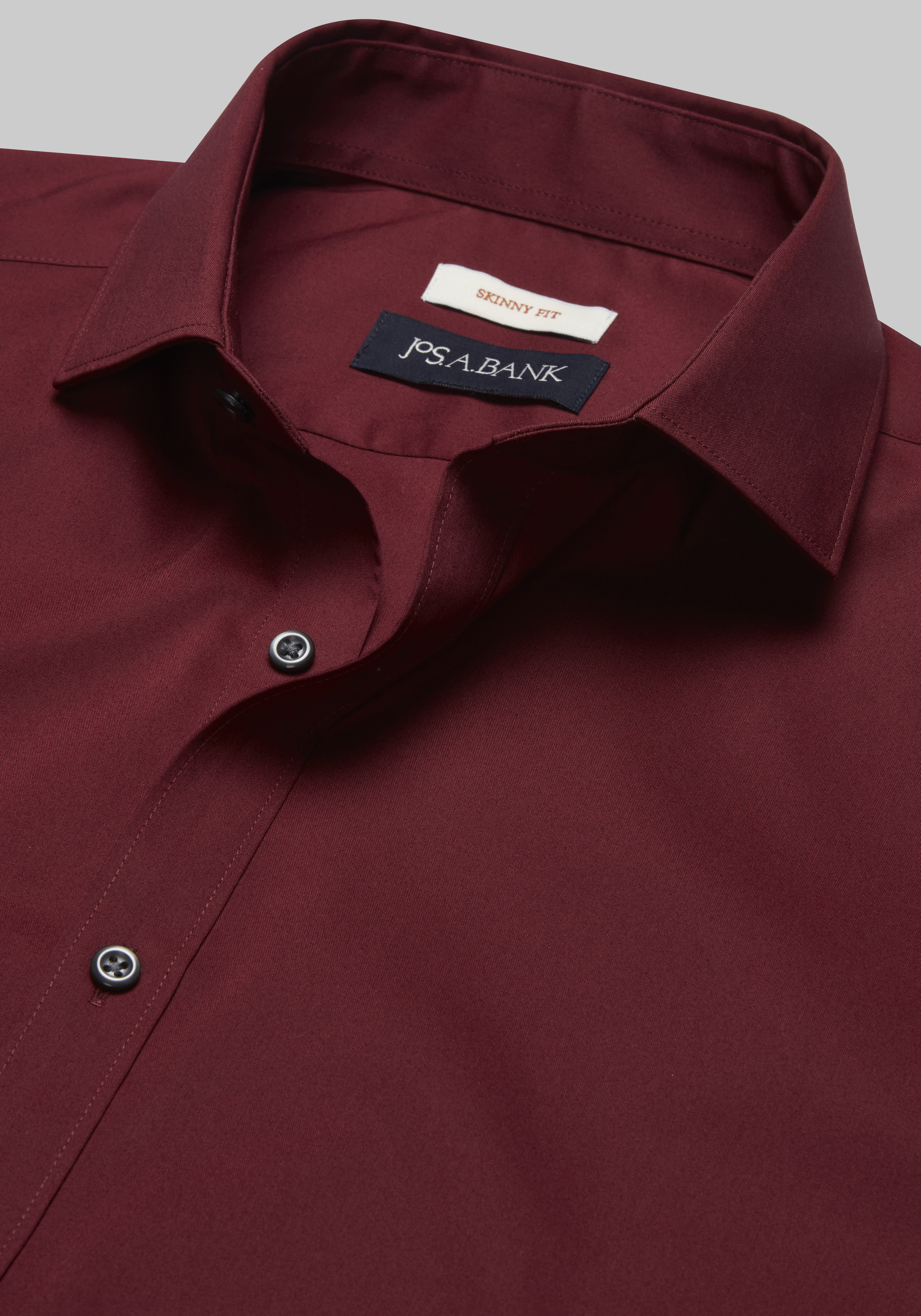 Jos. A. Bank Skinny Fit Spread Collar Solid Dress Shirt