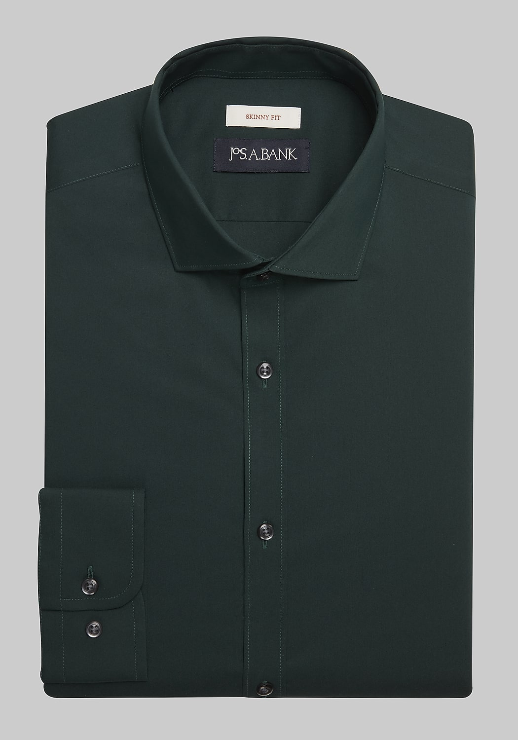 Jos. A. Bank Skinny Fit Spread Collar Solid Dress Shirt