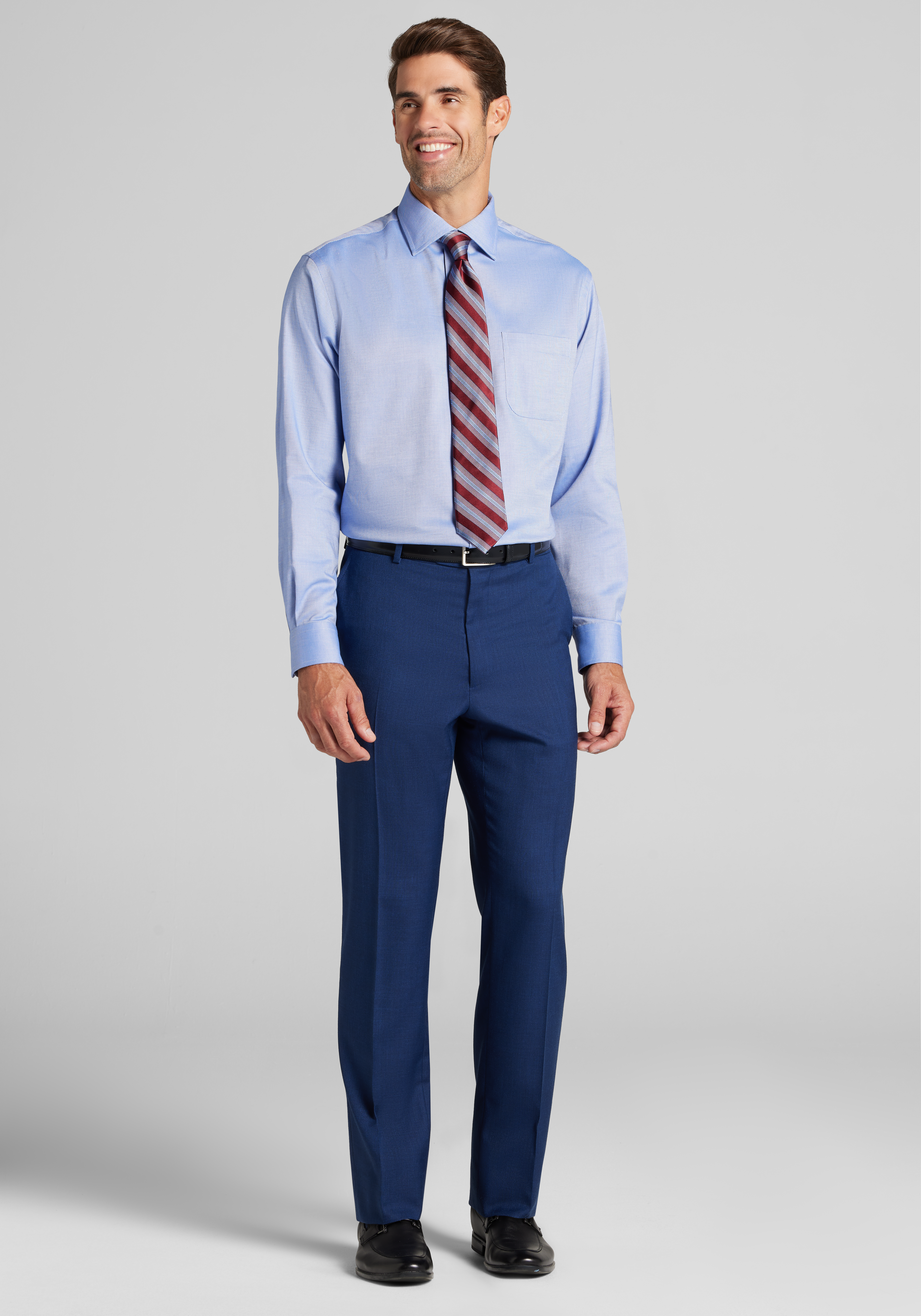 Joseph A. Bank Tailored Fit Spread Collar Dress Shirt - Big & Tall