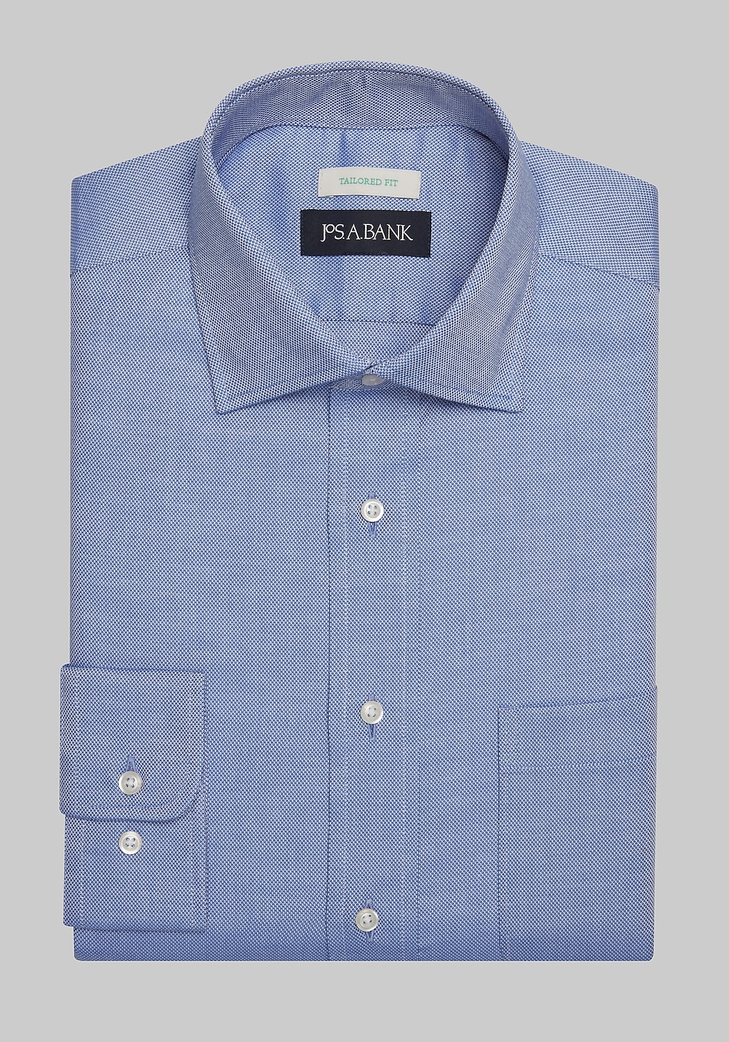 Jos. A. Bank Tailored Fit Spread Collar Solid Dress Shirt