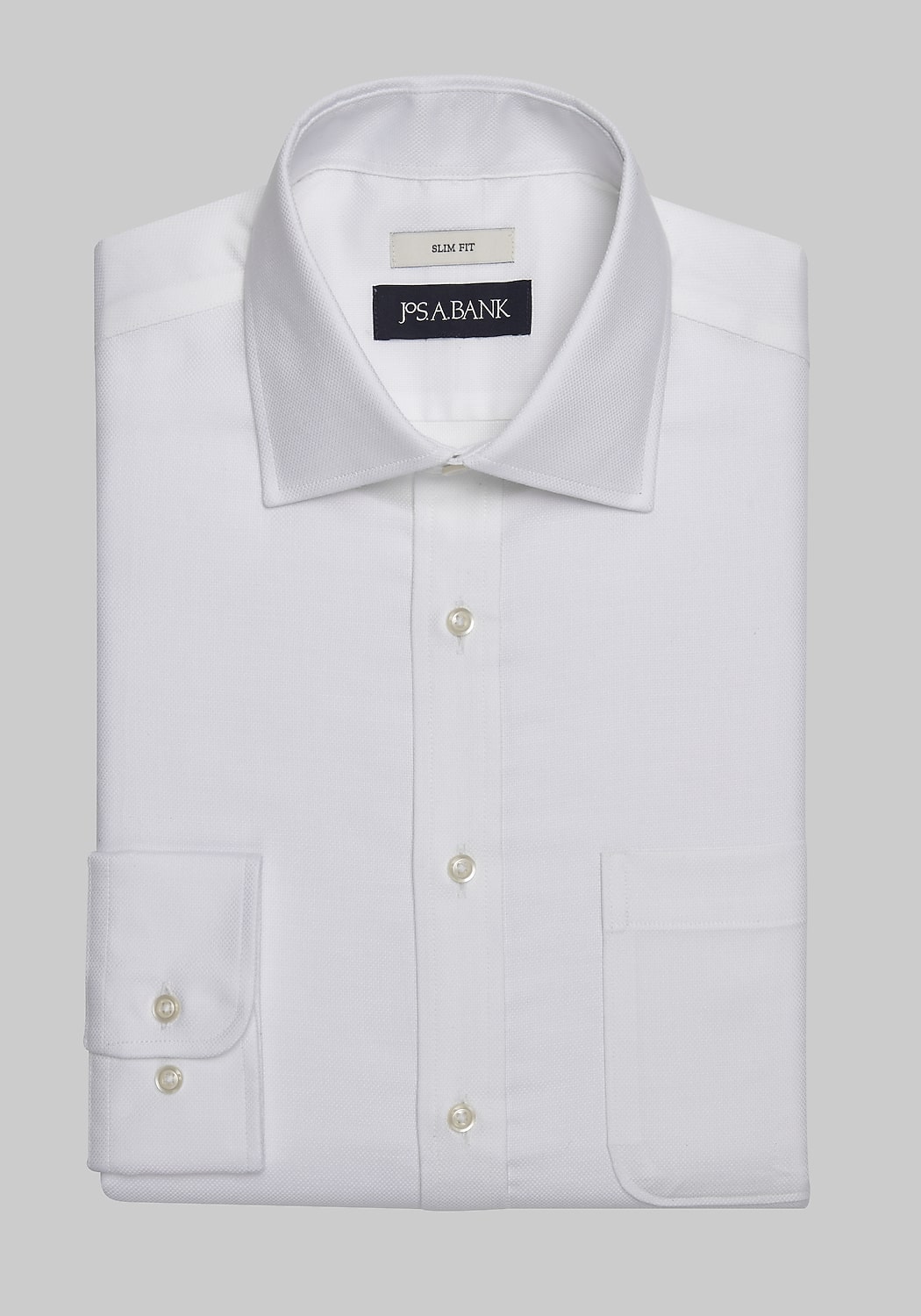 Jos. A. Bank Slim Fit Spread Collar Solid Dress Shirt
