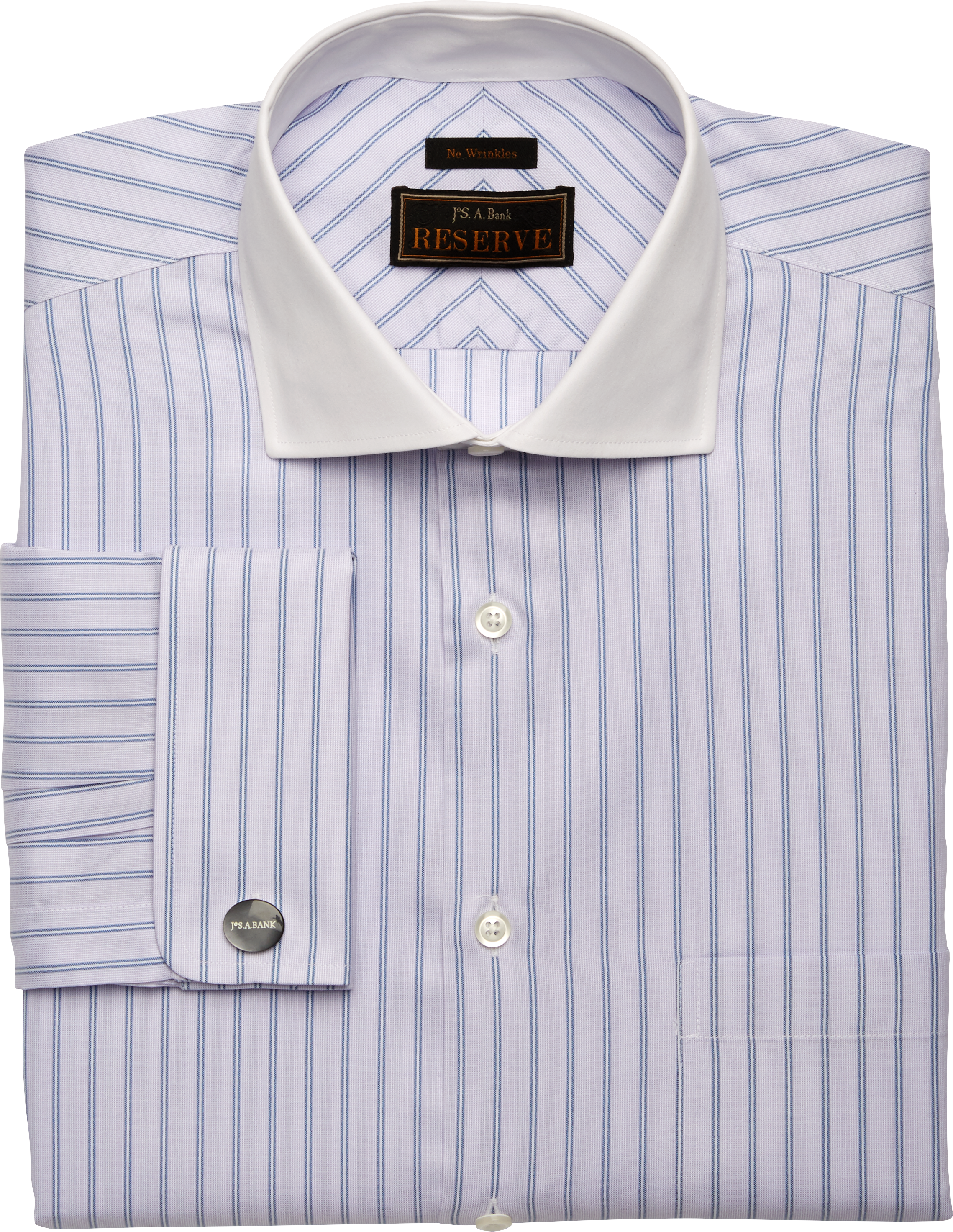 Reserve Collection Traditional Fit Cutaway Collar Stripe Dress Shirt ...