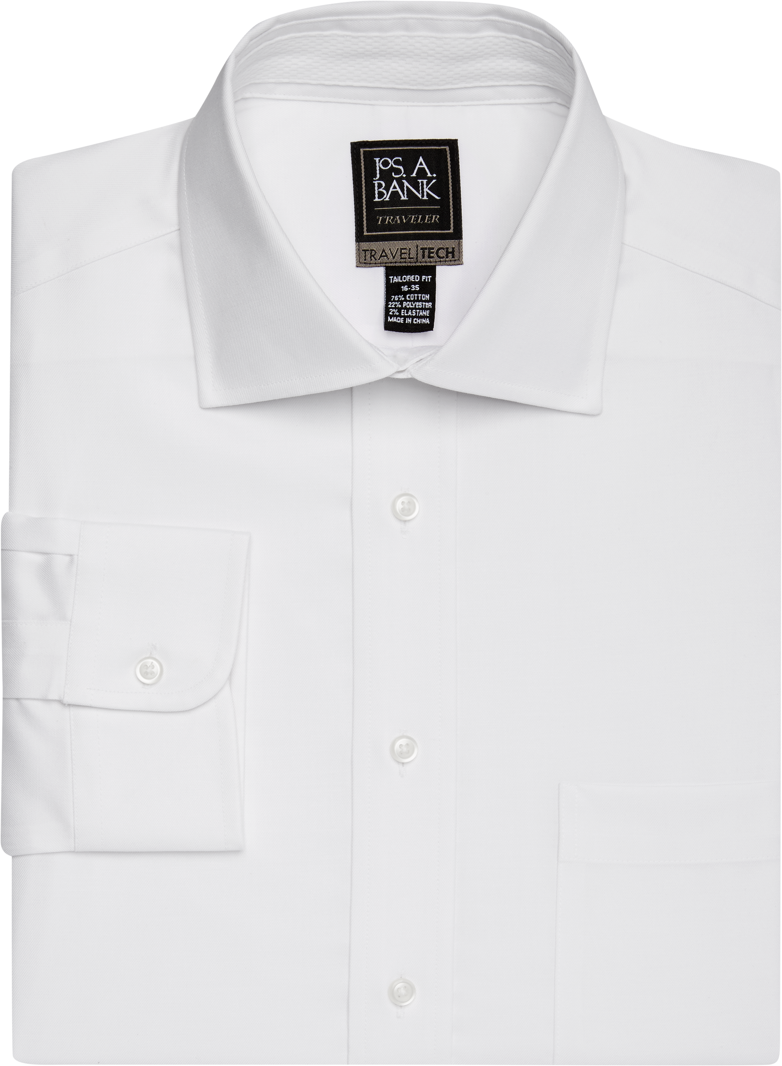 Spread collar store dress shirt