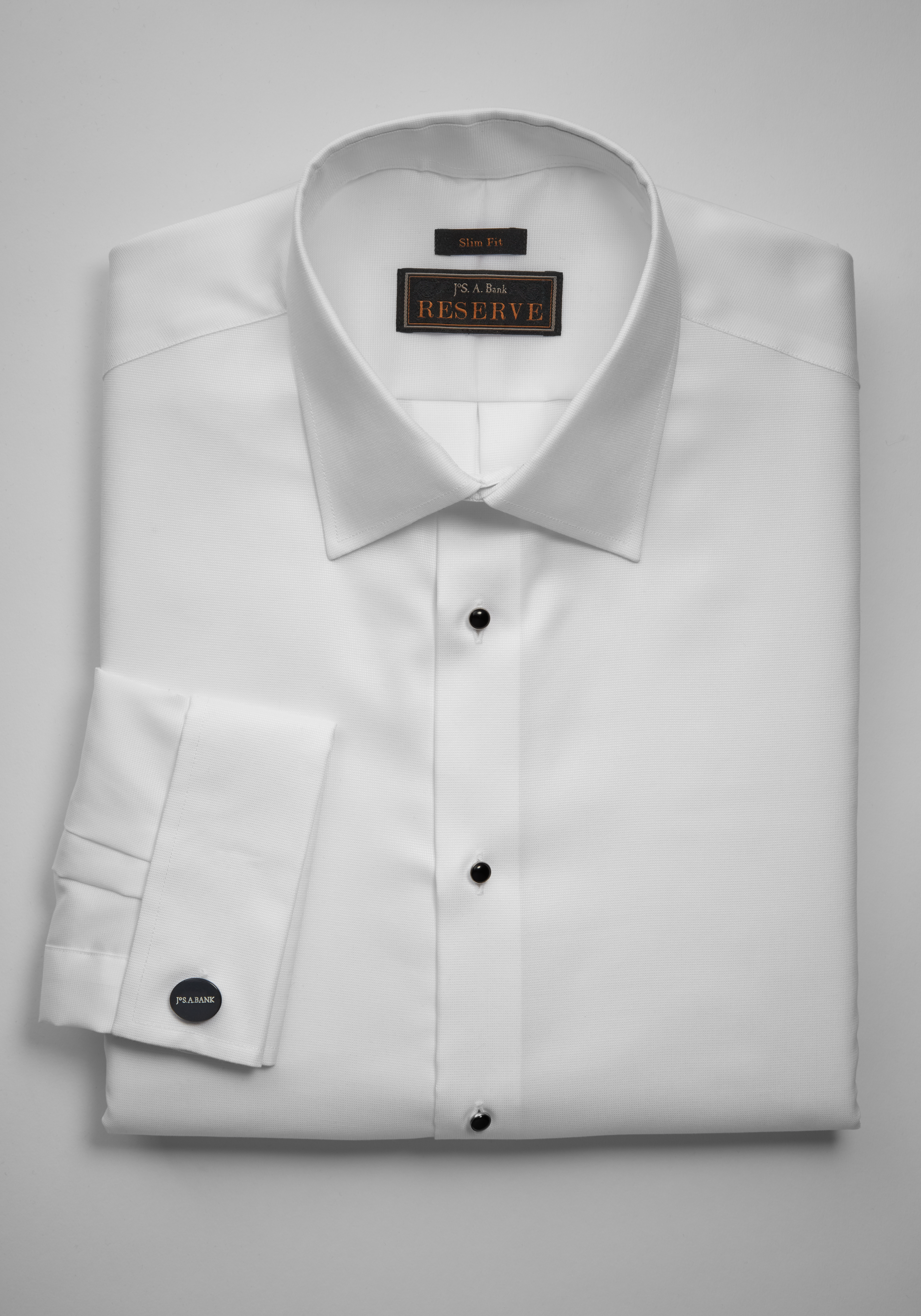 white collar french cuff dress shirts