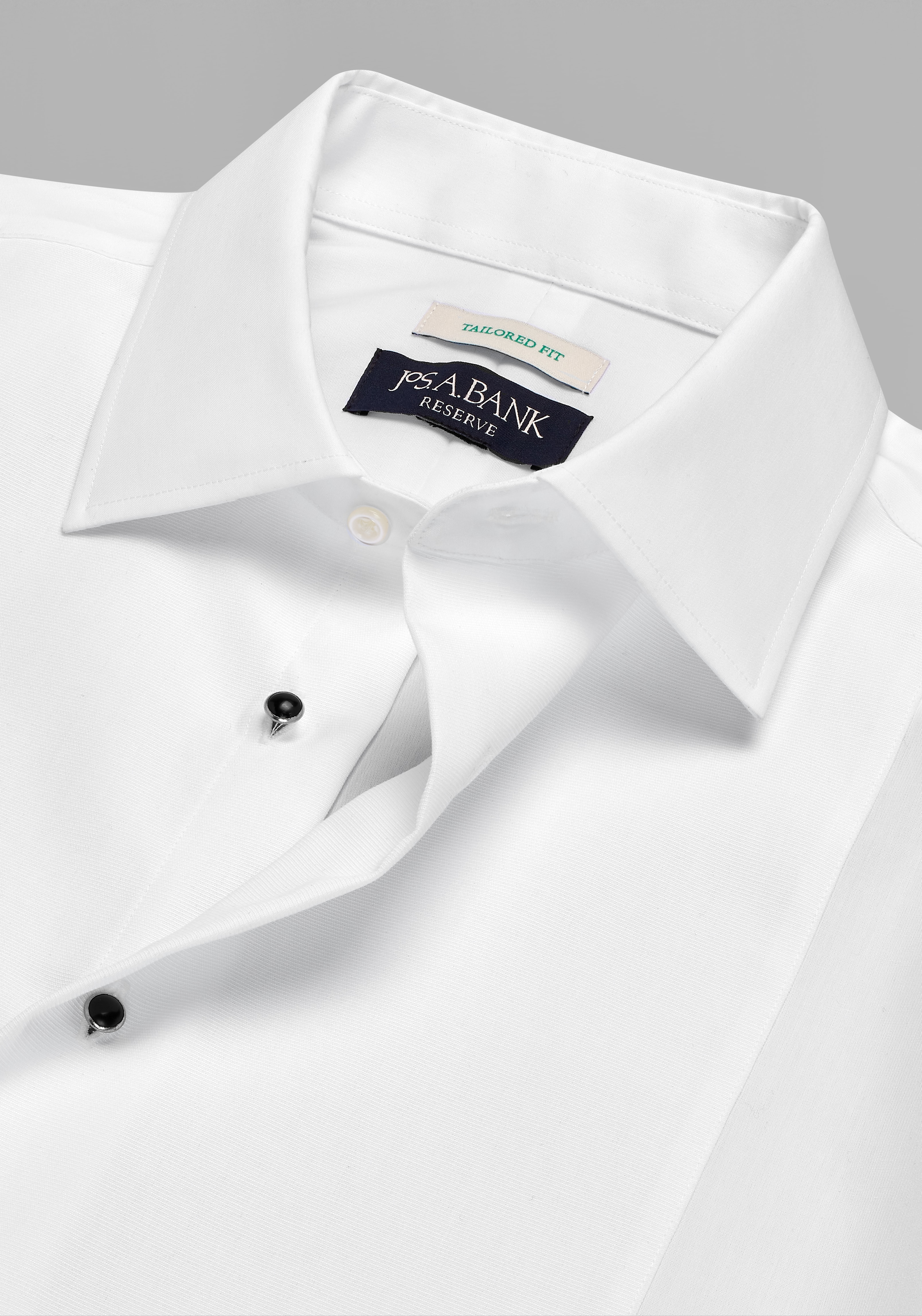 Reserve Collection Tailored Fit Bib Textured Formal Dress Shirt
