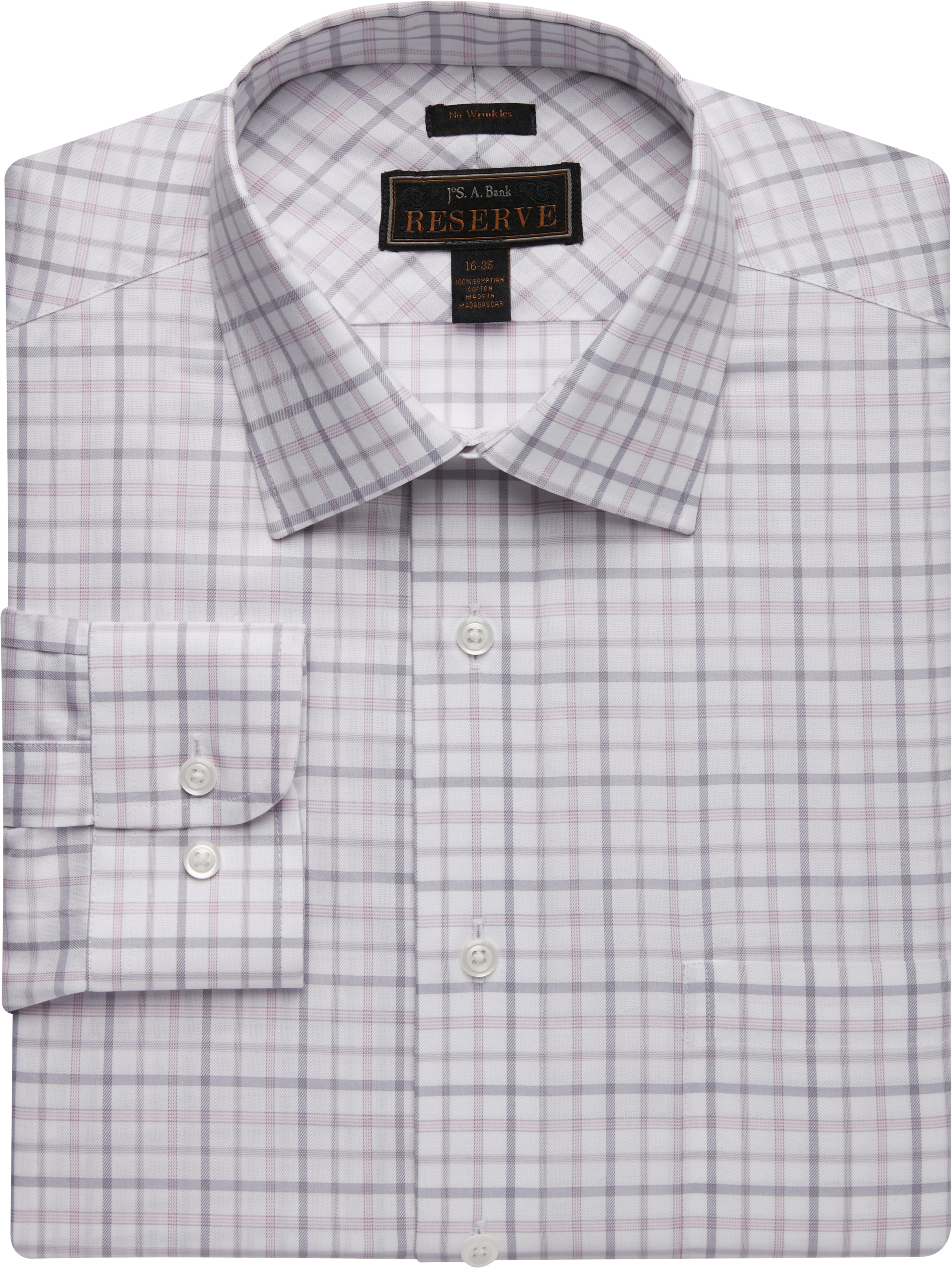 large windowpane dress shirt