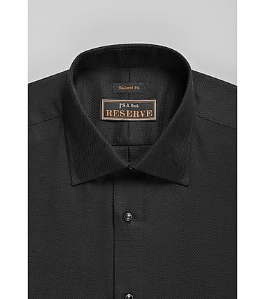 White spread collar french cuff dress shirt 2025