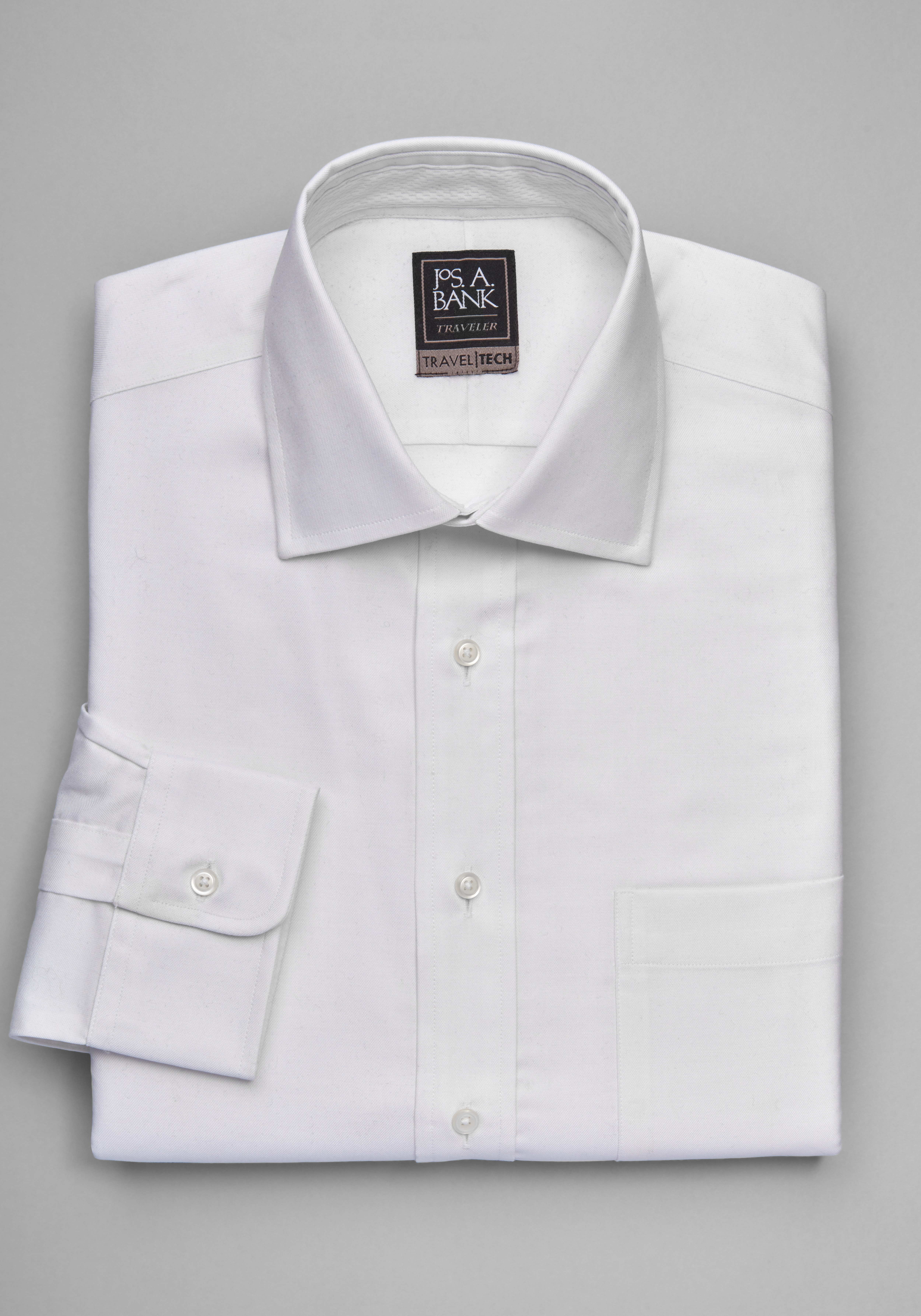 spread collar dress shirt