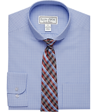 Image of 1905 Collection Boys Classic Fit Check Dress Shirt & Plaid Tie Set CLEARANCE, by JoS. A. Bank