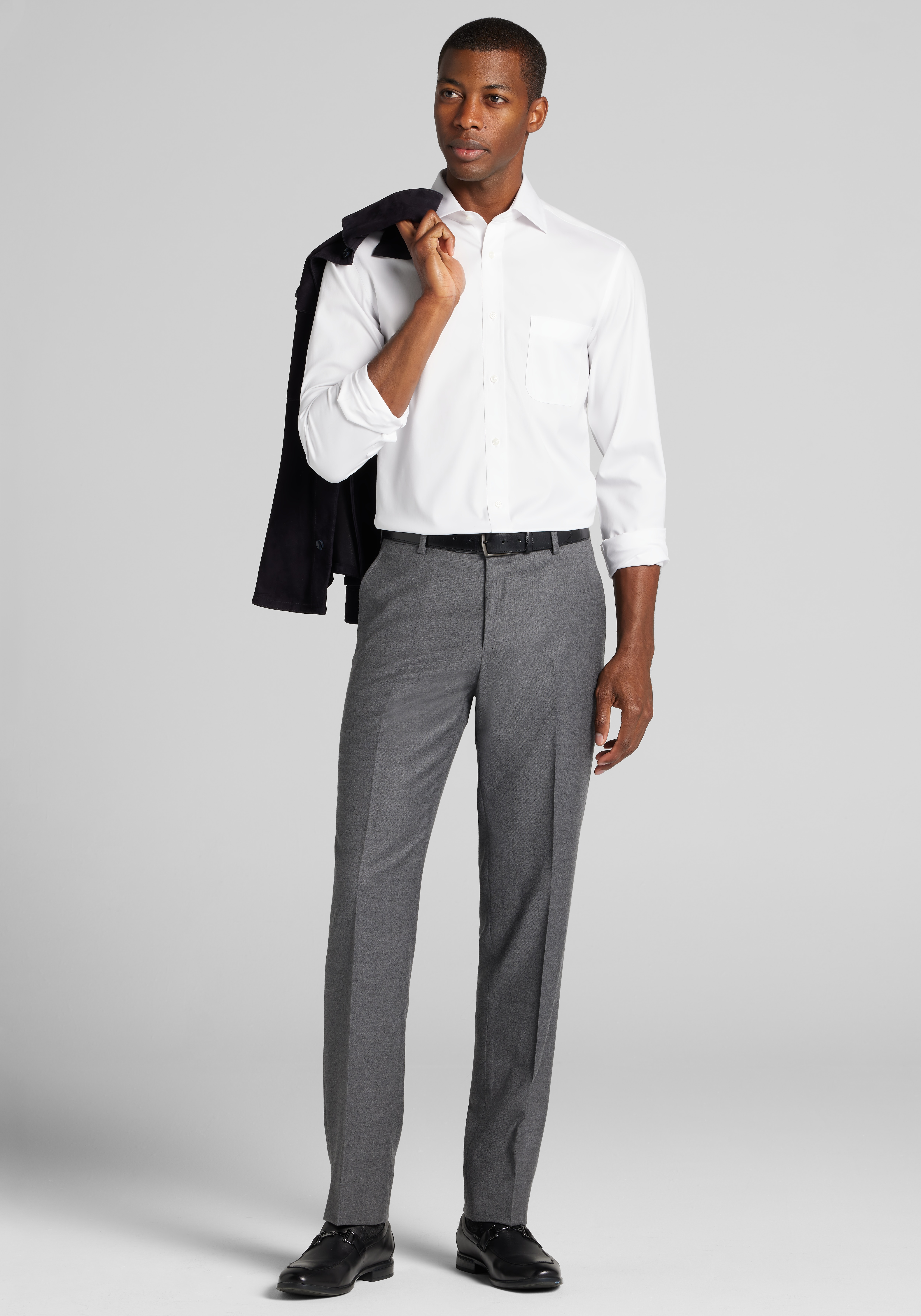 Traveler® Collection Skinny Fit Spread Collar Dress Shirt