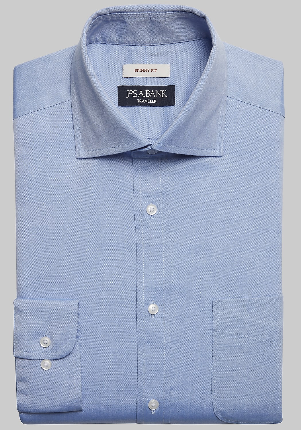 Traveler Collection Skinny Fit Solid Dress Shirt