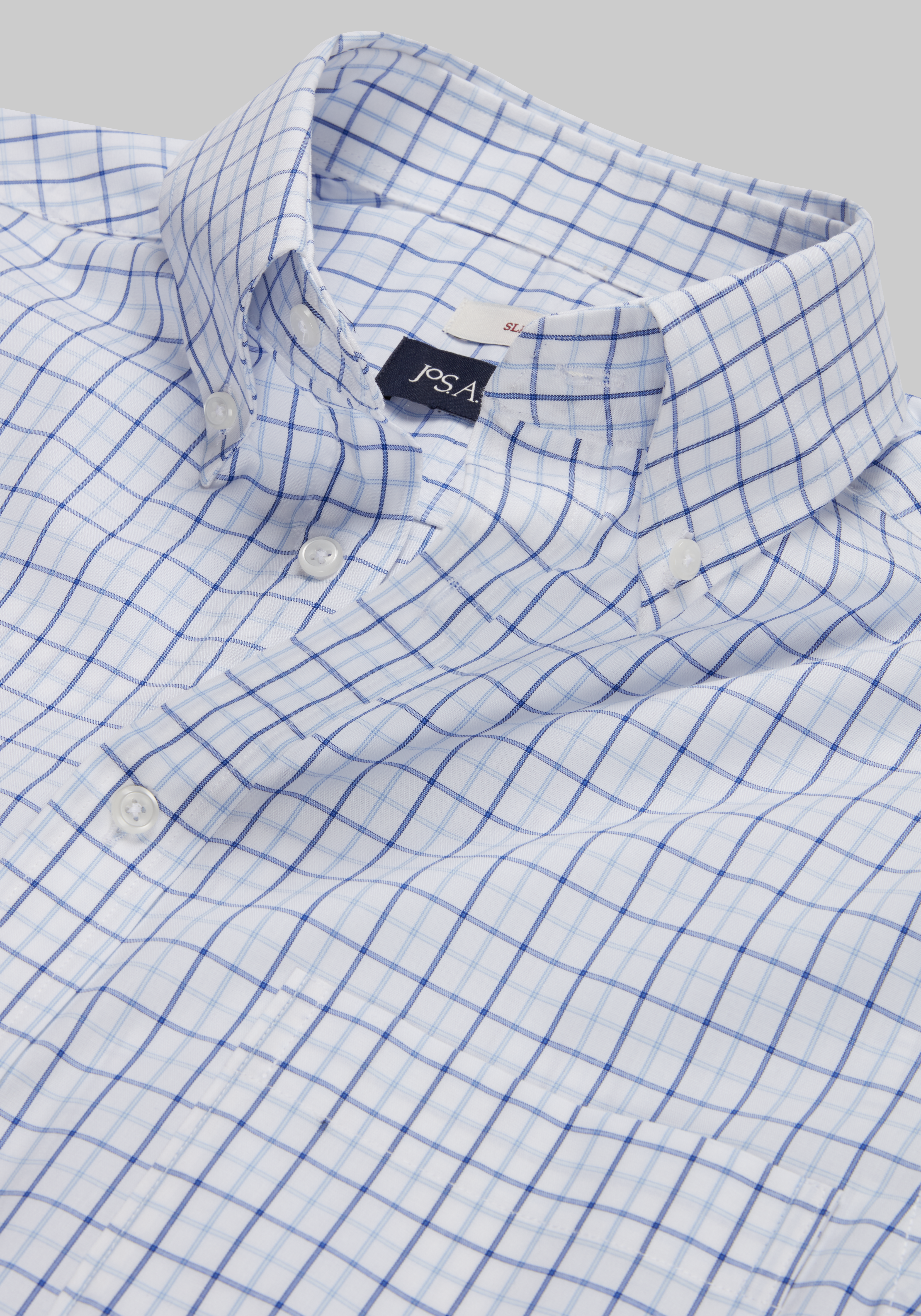 Jos. A. Bank Slim Fit Button-Down Collar Tattersall Dress Shirt CLEARANCE