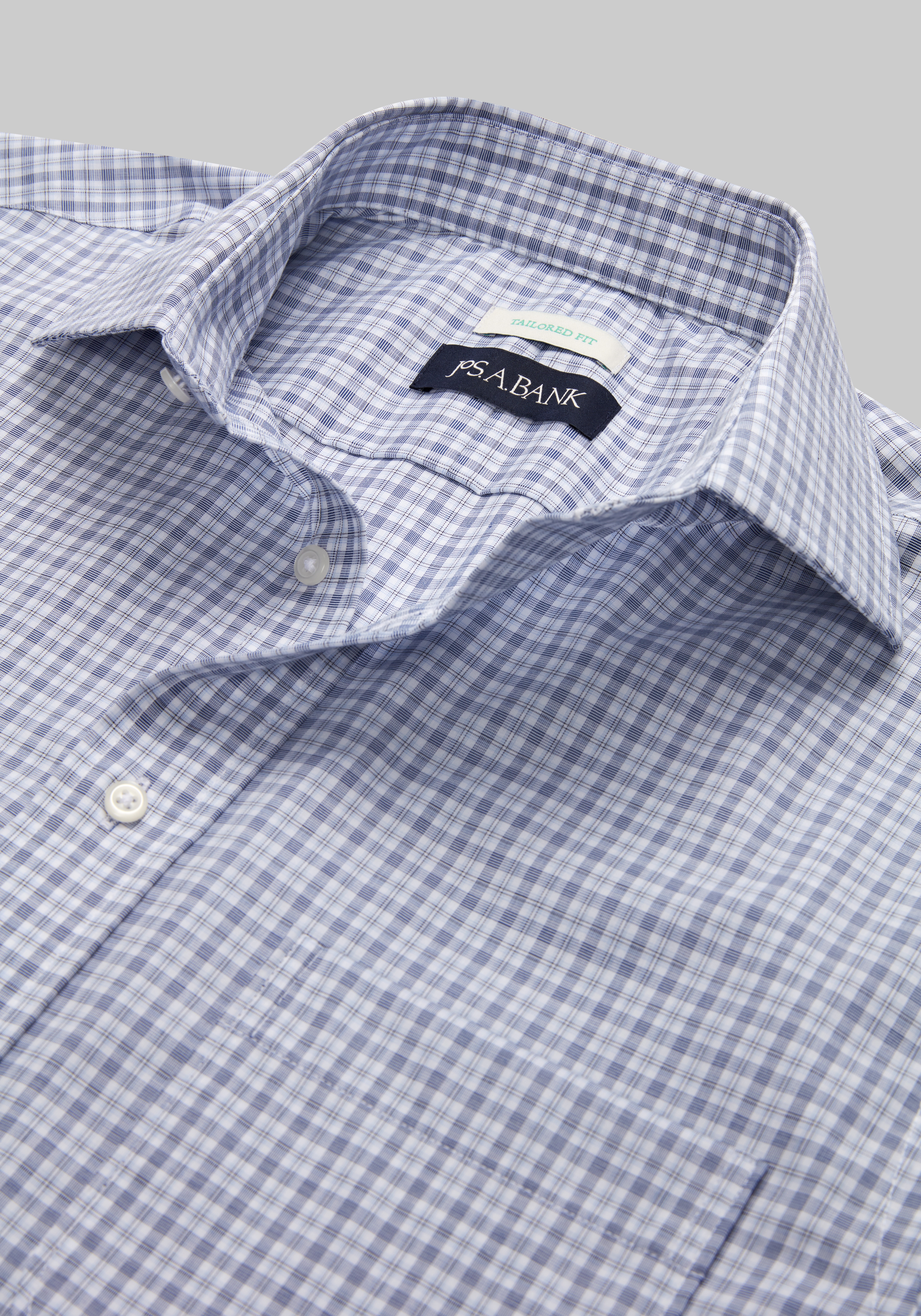 Jos. A. Bank Tailored Fit Plaid Dress Shirt CLEARANCE