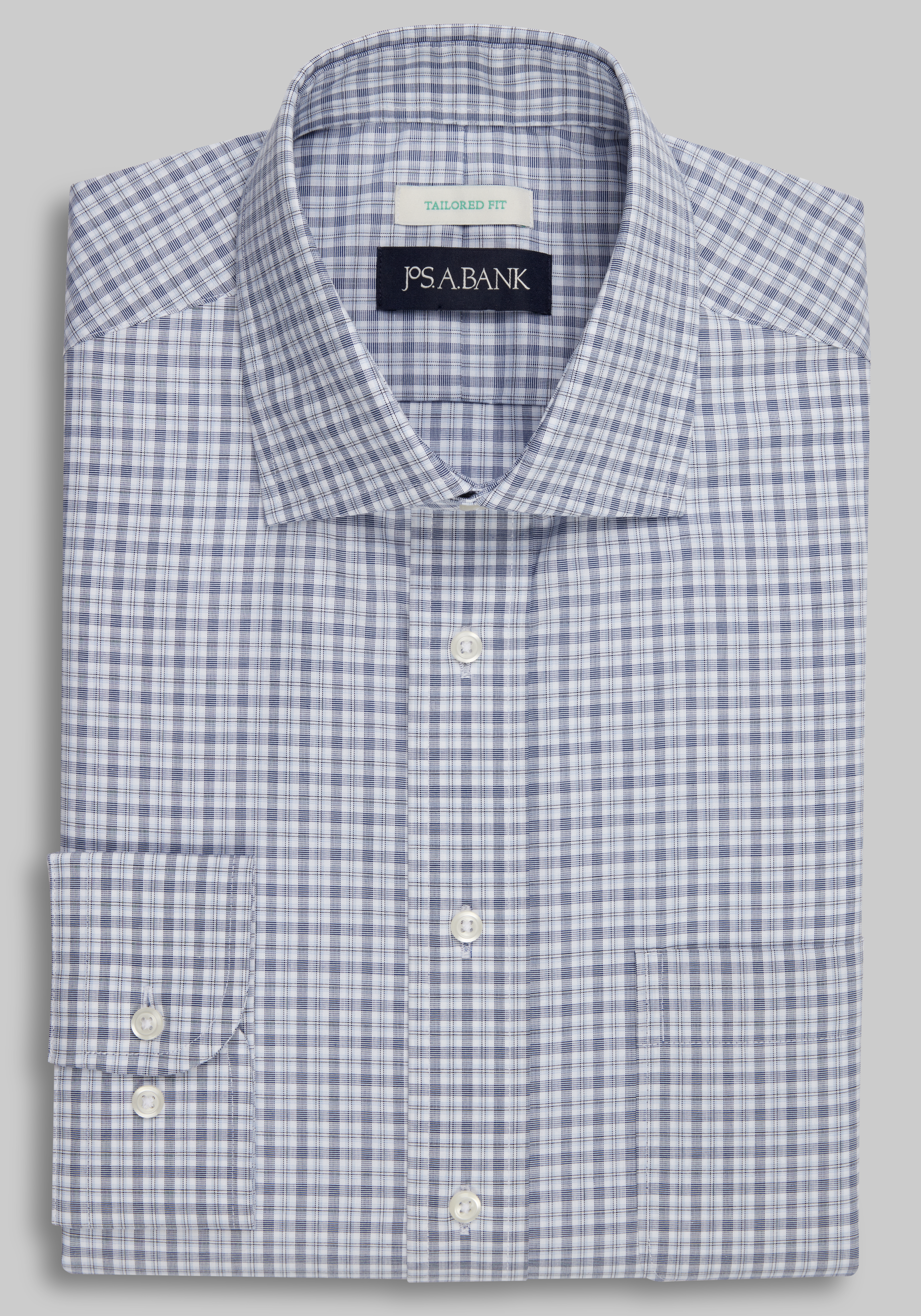 Men's Dress Shirts, Jos. A. Bank Tailored Fit Plaid Dress Shirt - Jos A Bank