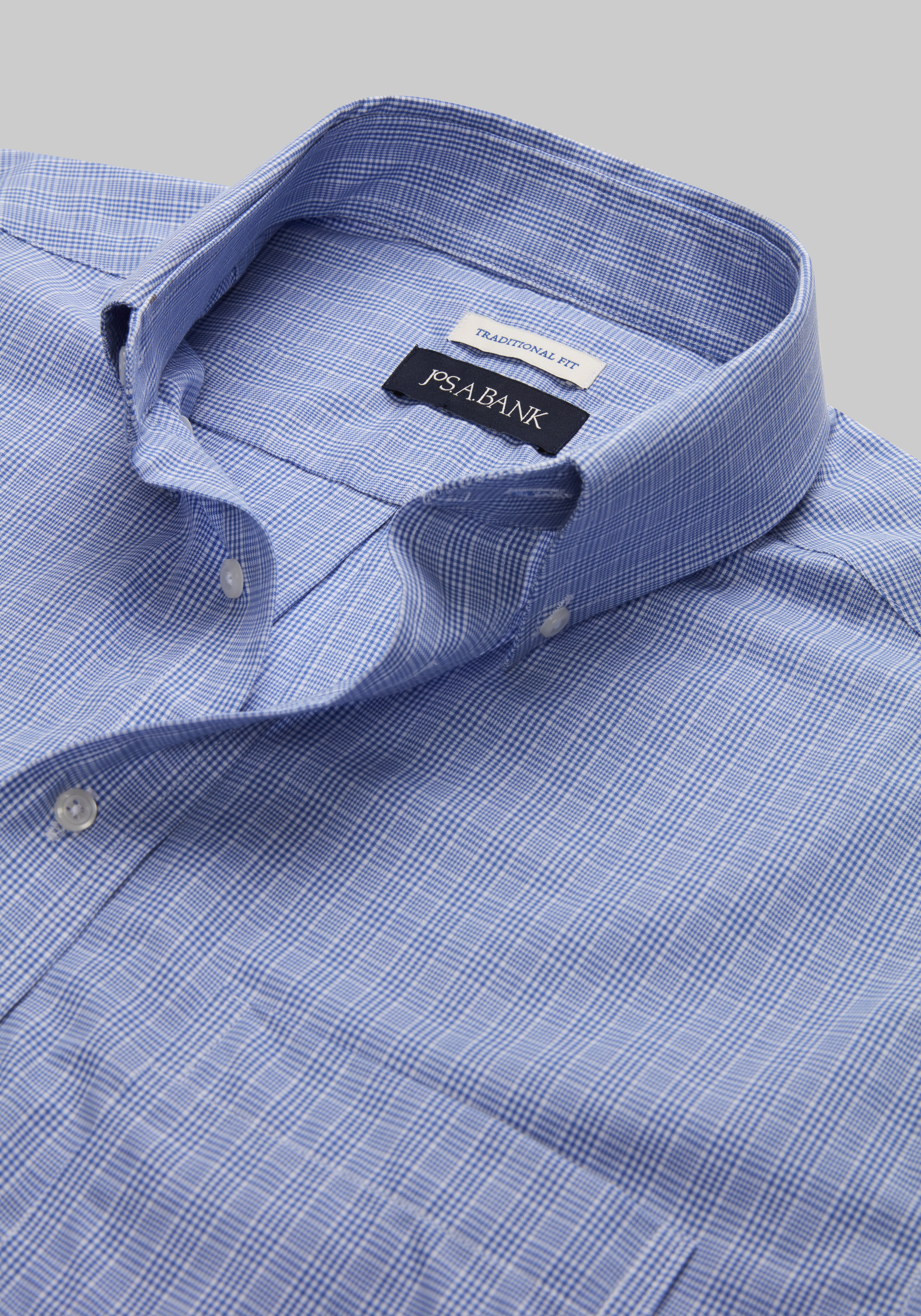 Jos. A. Bank Traditional Fit Plaid Dress Shirt CLEARANCE