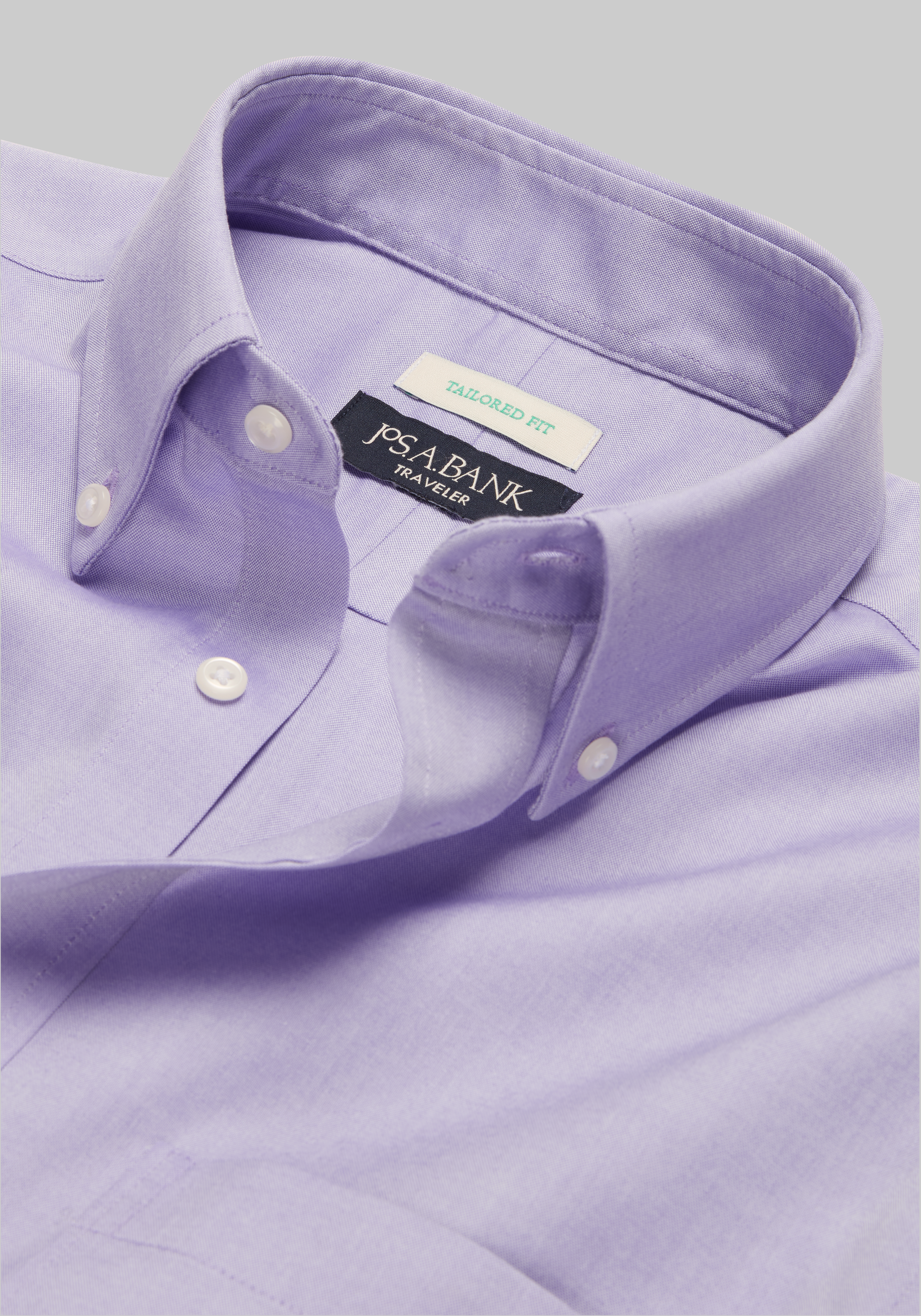 Traveler® Collection Tailored Fit Button-Down Collar Solid Dress Shirt CLEARANCE