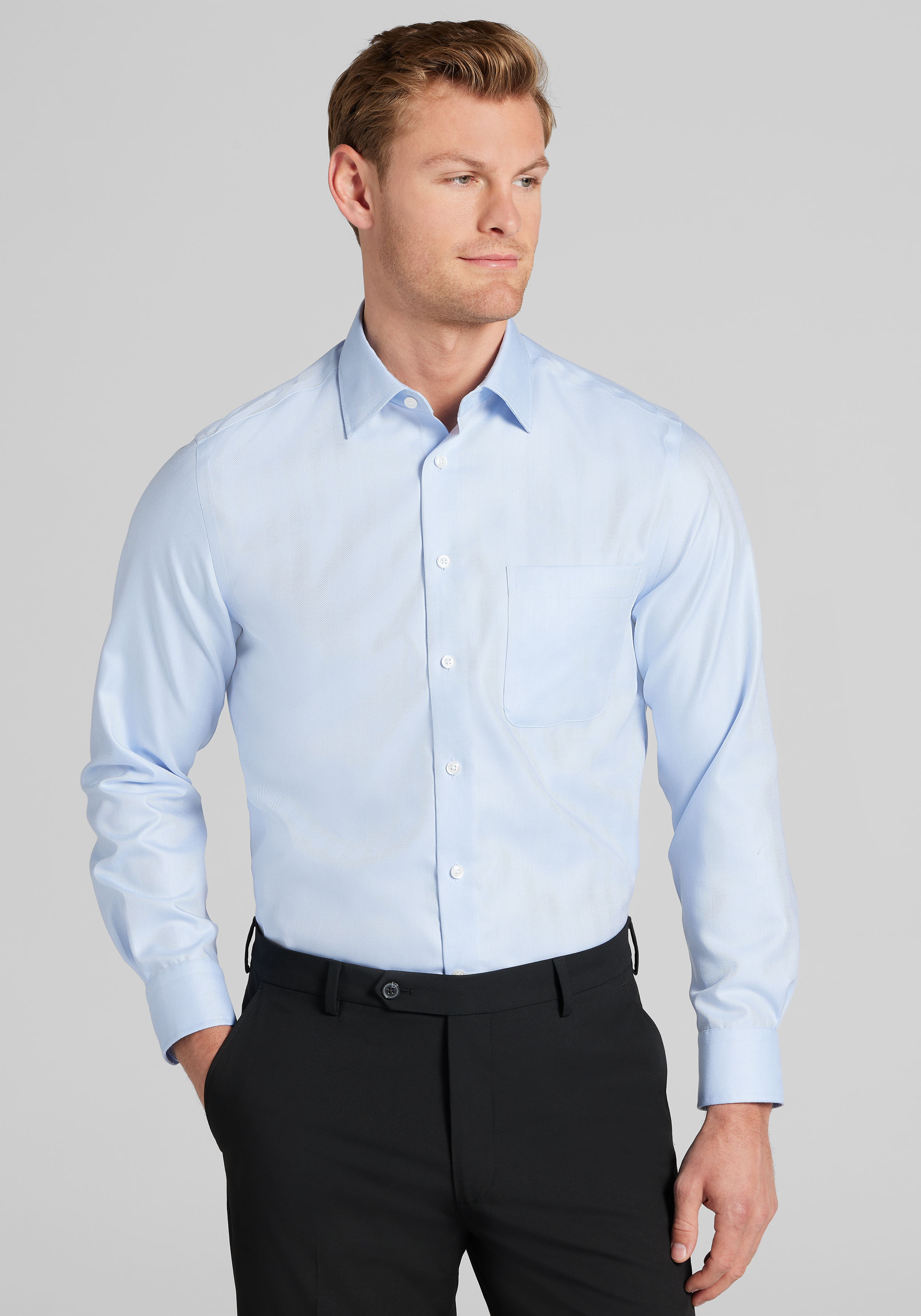 Men's Dress Shirts, Reserve Collection Slim Fit Cotton Dress Shirt - Jos A Bank