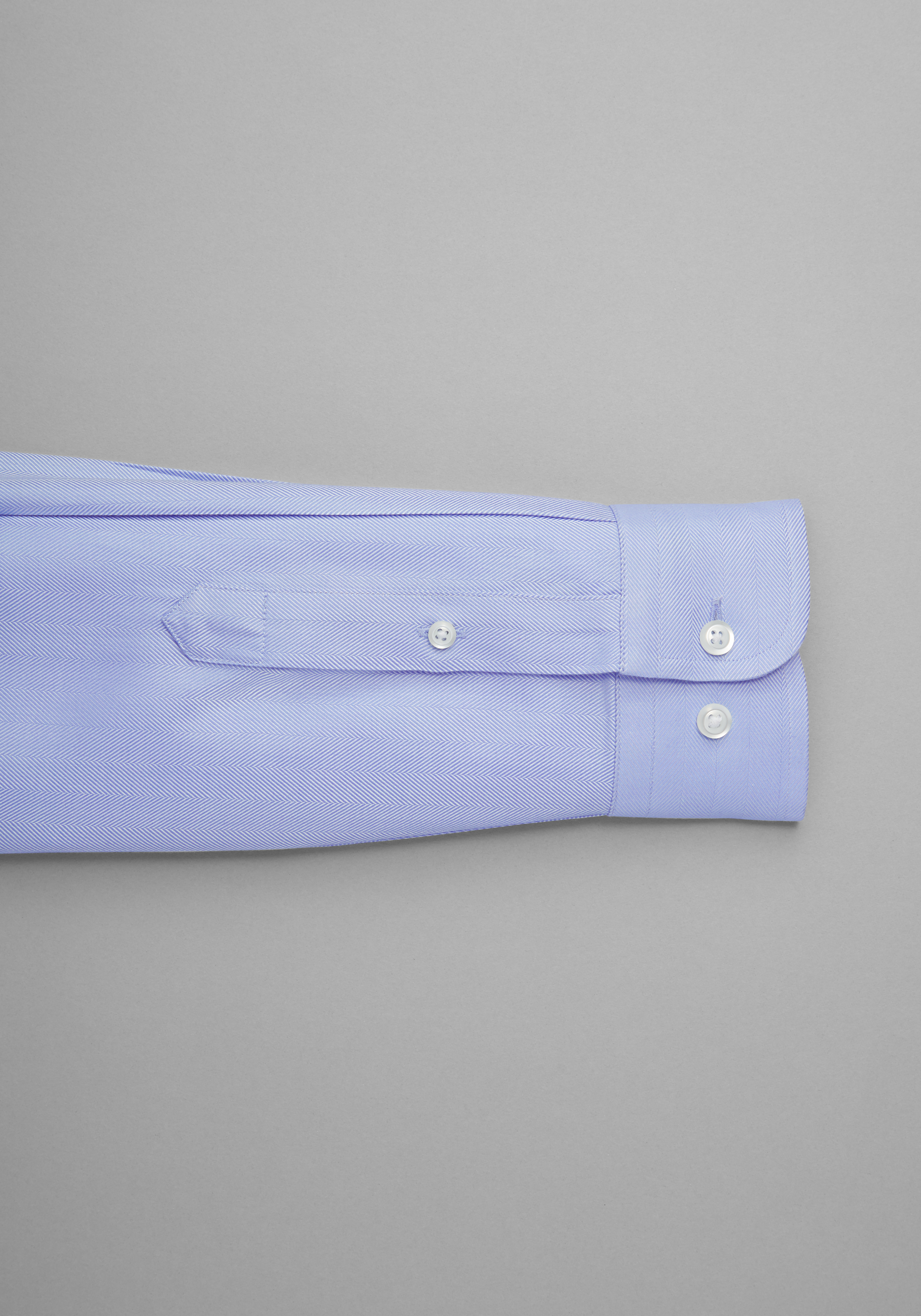 Reserve Collection Slim Fit Spread Collar Herringbone Dress Shirt