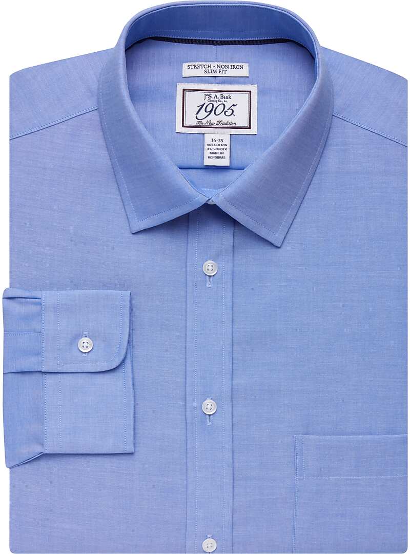 1905 Collection Slim Fit Spread Collar Dress Shirt Big & Tall New