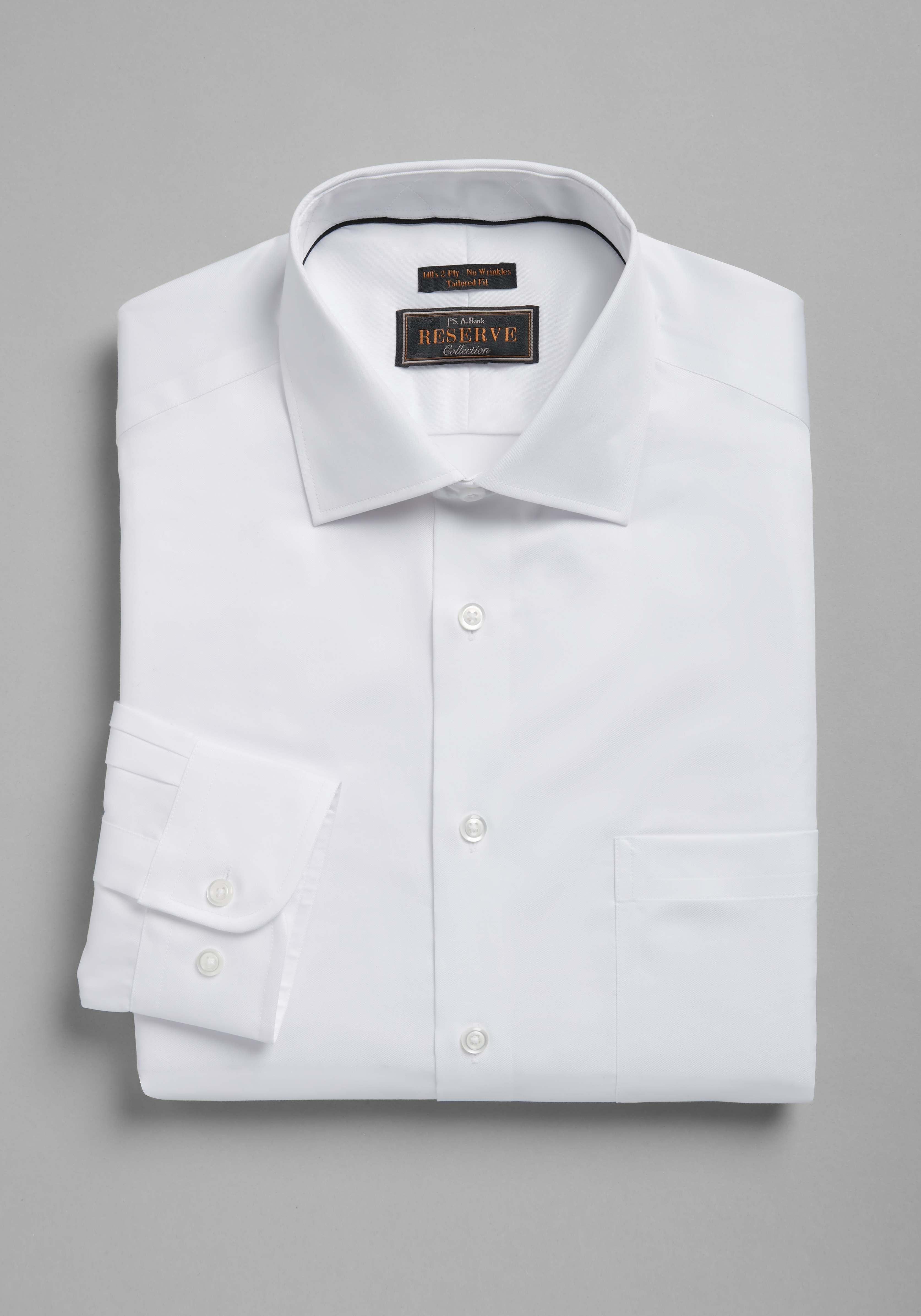 spread collar dress shirt