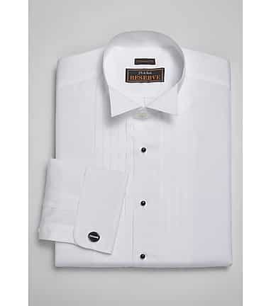 Men's wing collar dress shirts best sale