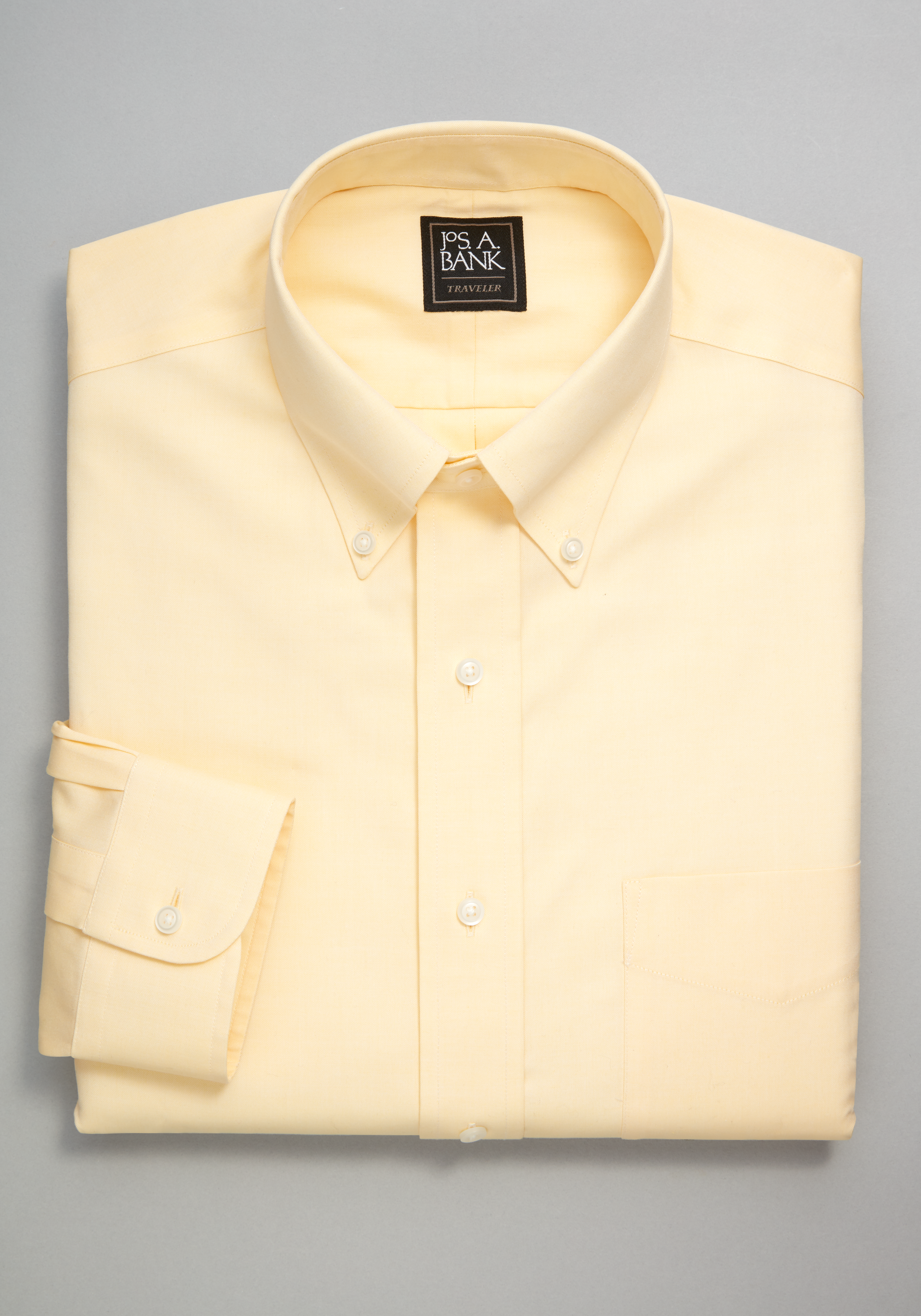 Men's Sale, Traveler Collection Tailored Fit Button-Down Dress Shirt - Jos A Bank