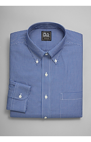 Men's Shirts, Traveler Collection Tailored Fit Button-Down Collar Dress Shirt - Jos A Bank