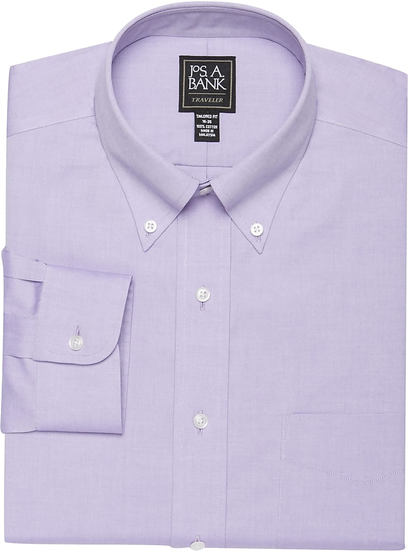 Traveler Collection Tailored Fit ButtonDown Collar Dress Shirt Big & Tall CLEARANCE All