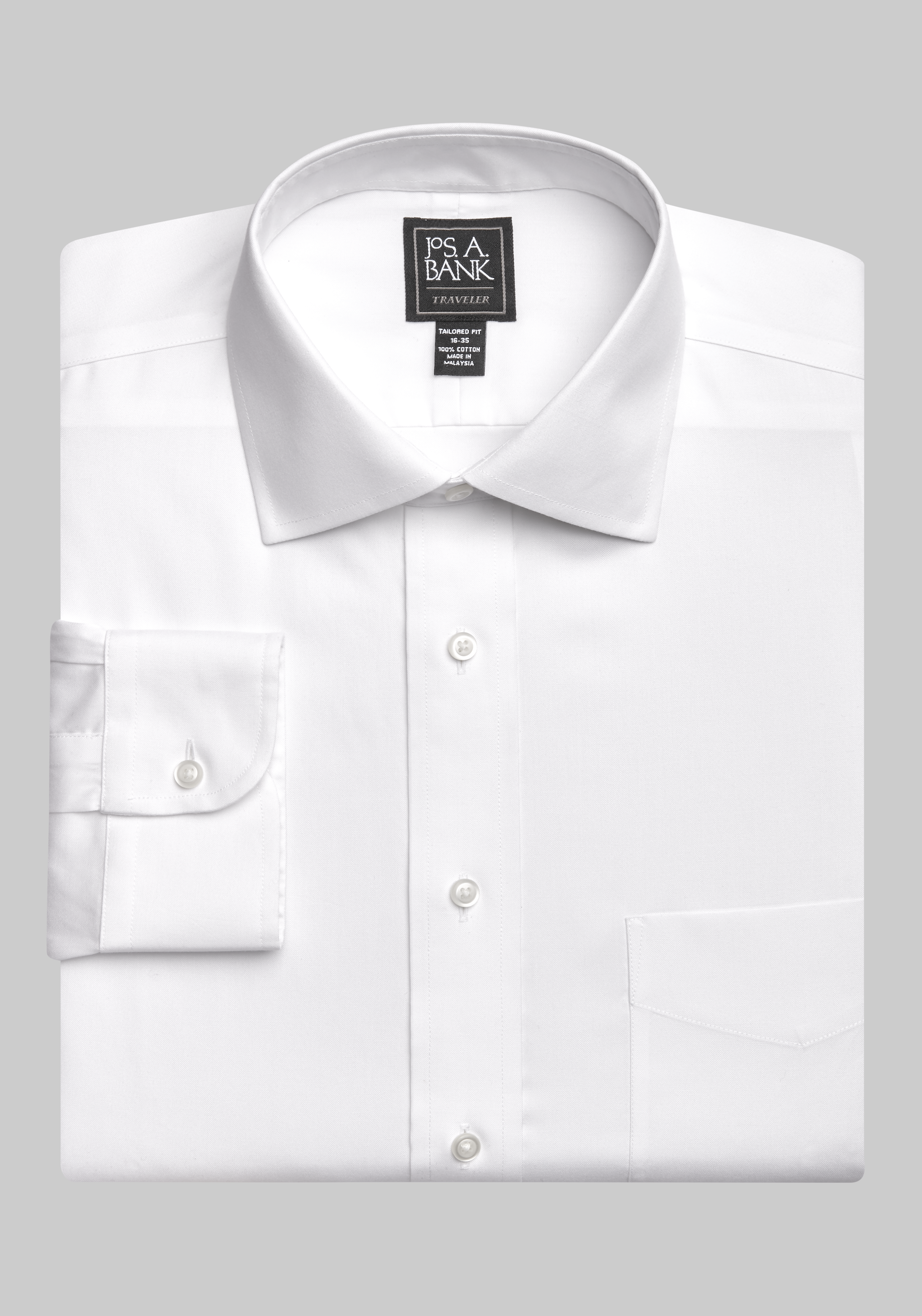 point collar dress shirt