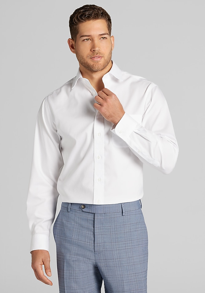 Non Iron Spread Collar Dress Shirt - Men's Dress Shirts | JoS. A. Bank