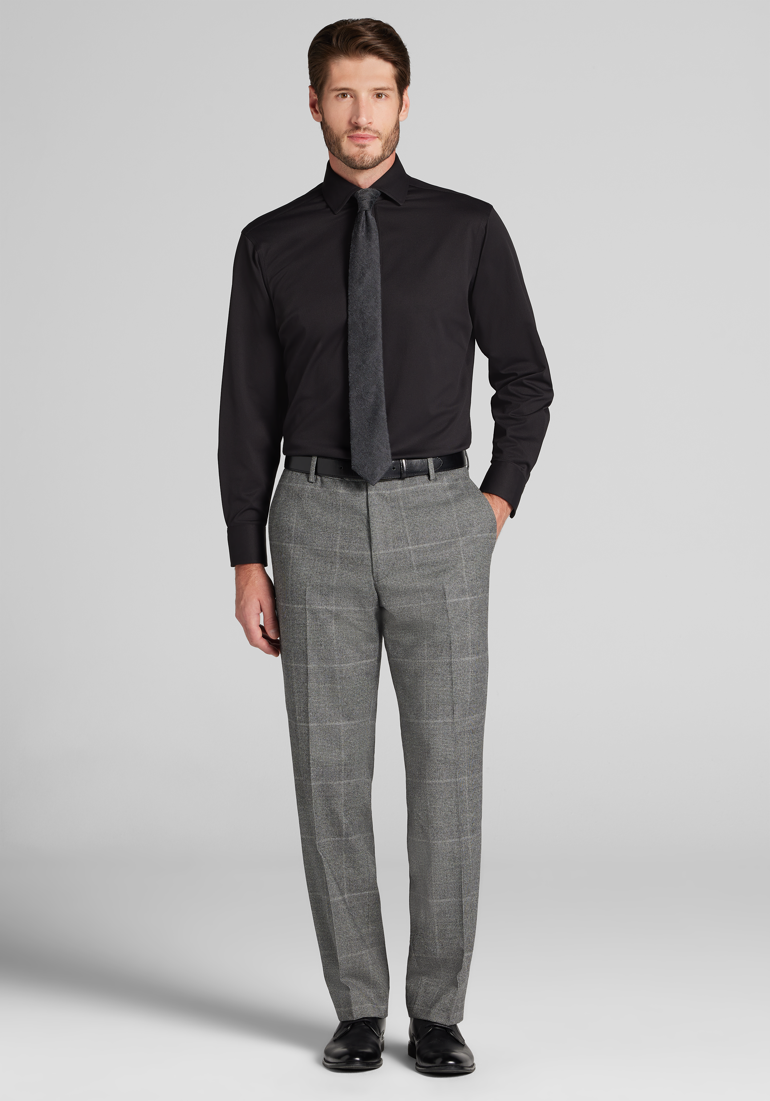 Jos. A. Bank Tailored Fit Pique Dress Shirt - Big & Tall