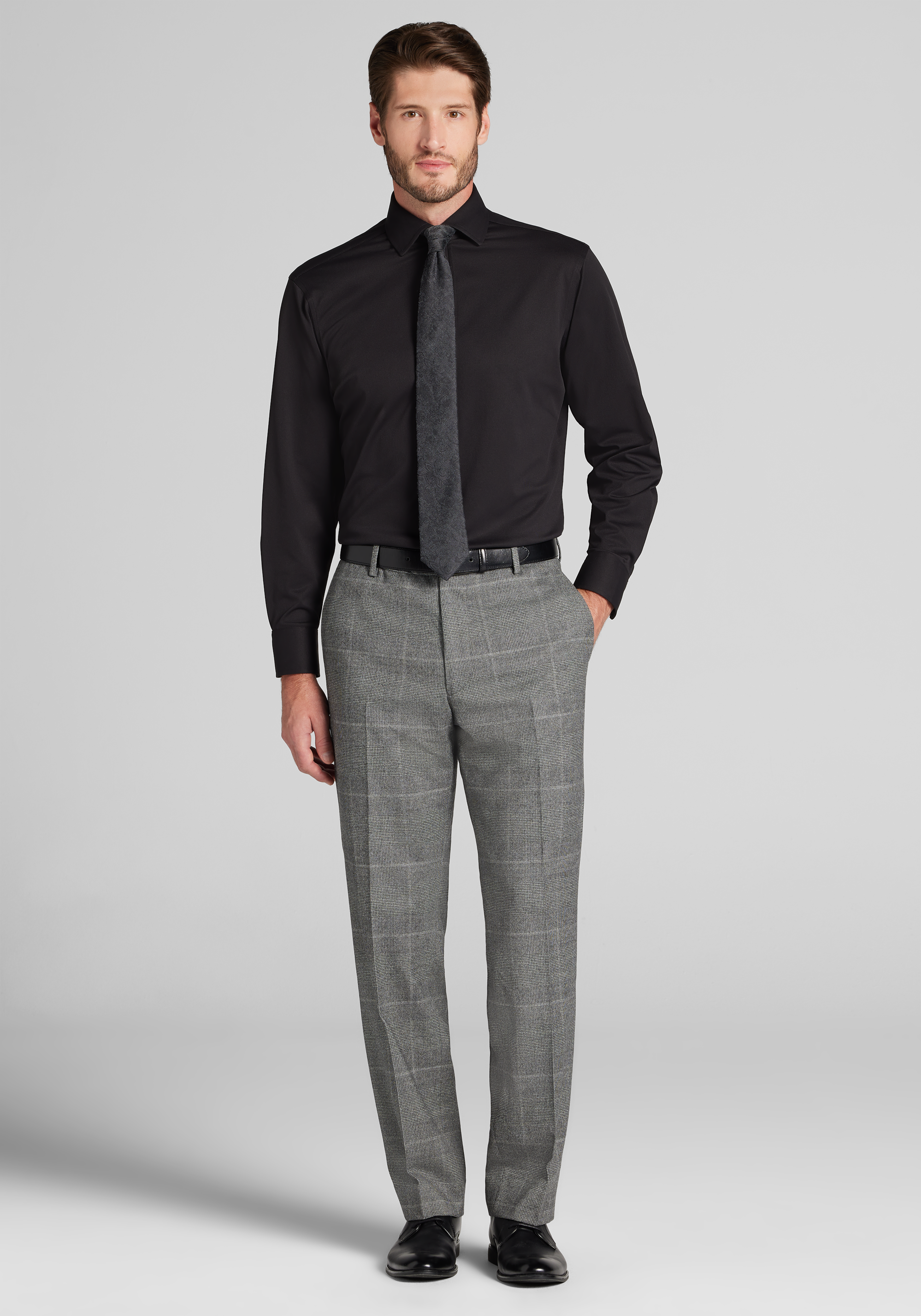 Jos. A. Bank Tailored Fit Pique Dress Shirt - Big & Tall