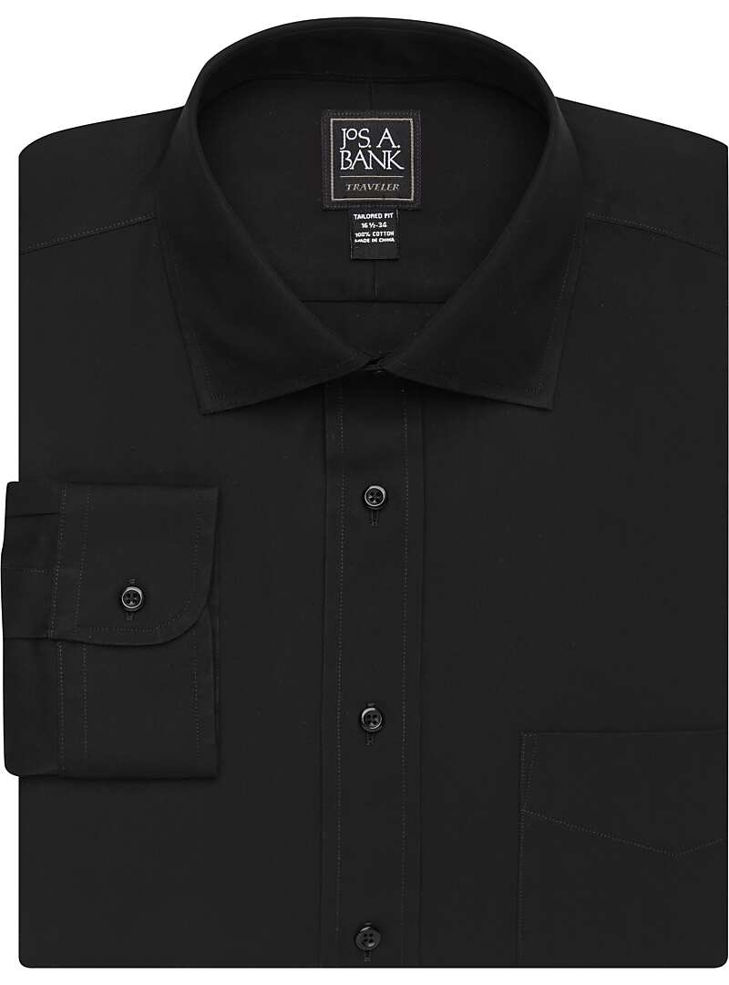 Traveler Collection Tailored Fit Spread Collar Dress Shirt Big & Tall