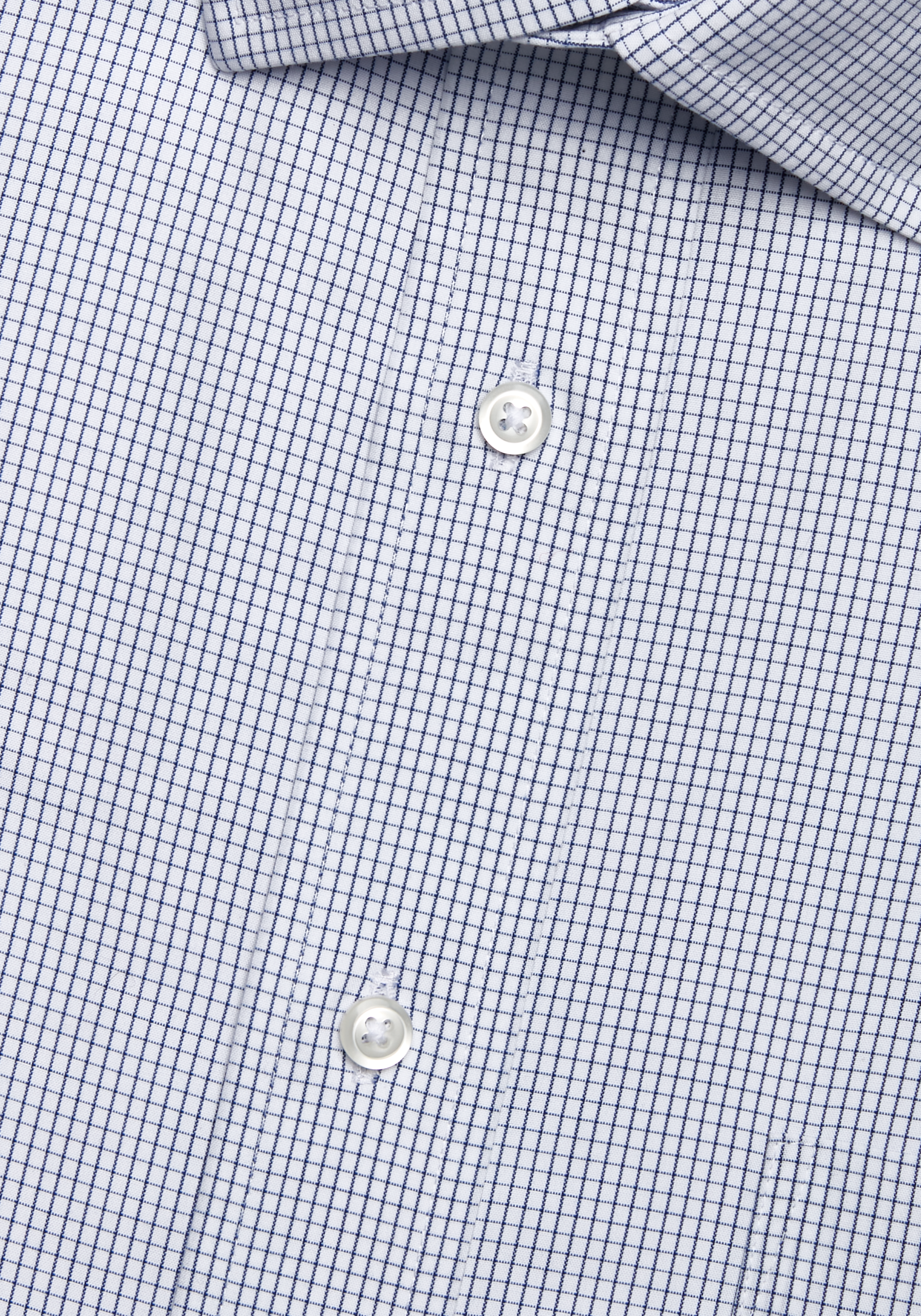 Traveler® Collection Tailored Fit Spread Collar Mini Check Dress Shirt