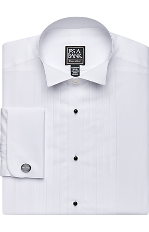 Big and Tall Wing Collar Premium Microfiber Luxury Tuxedo Formal Shirt