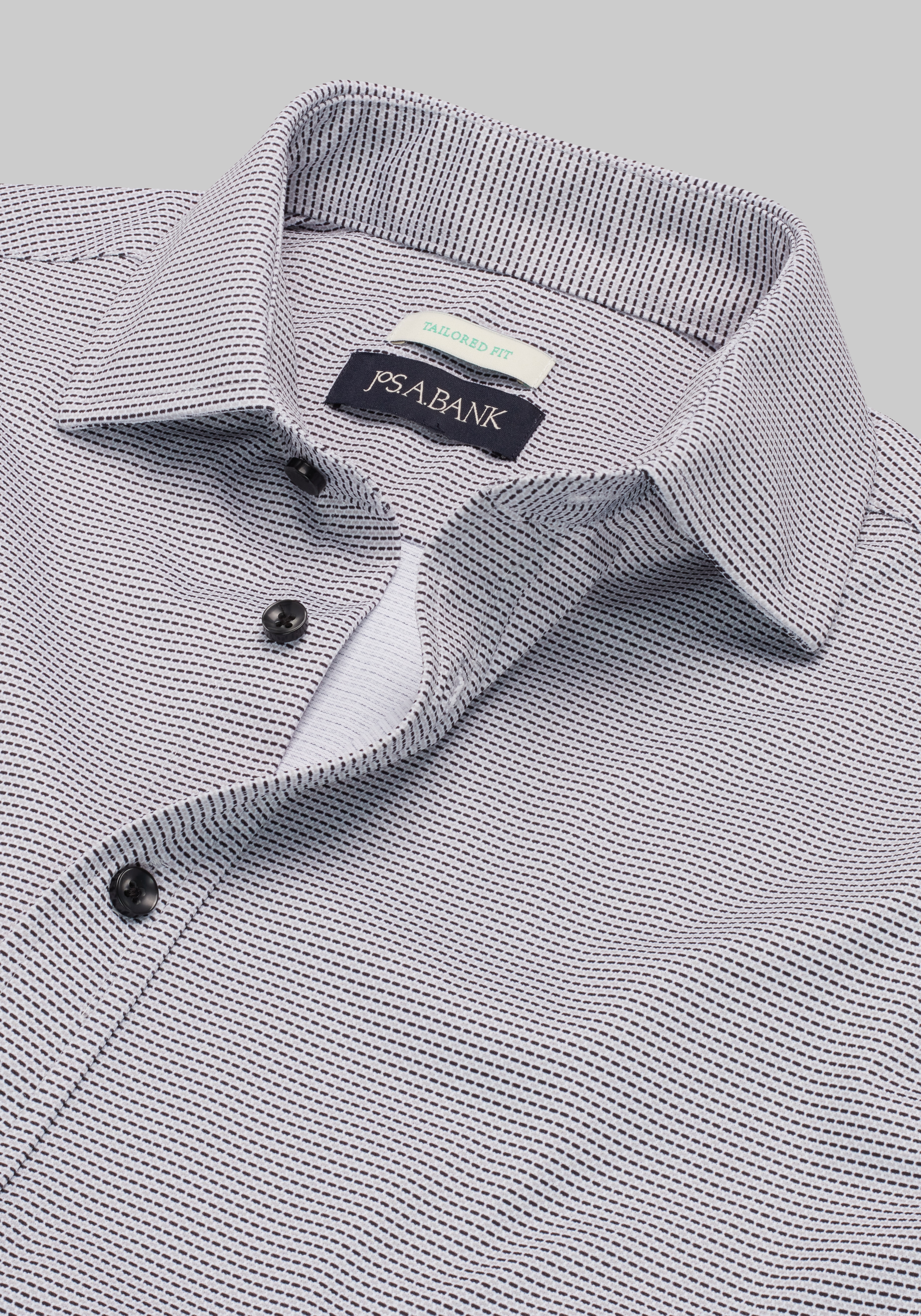 Jos. A Bank Tailored Fit Micro Geo Pique Dress Shirt