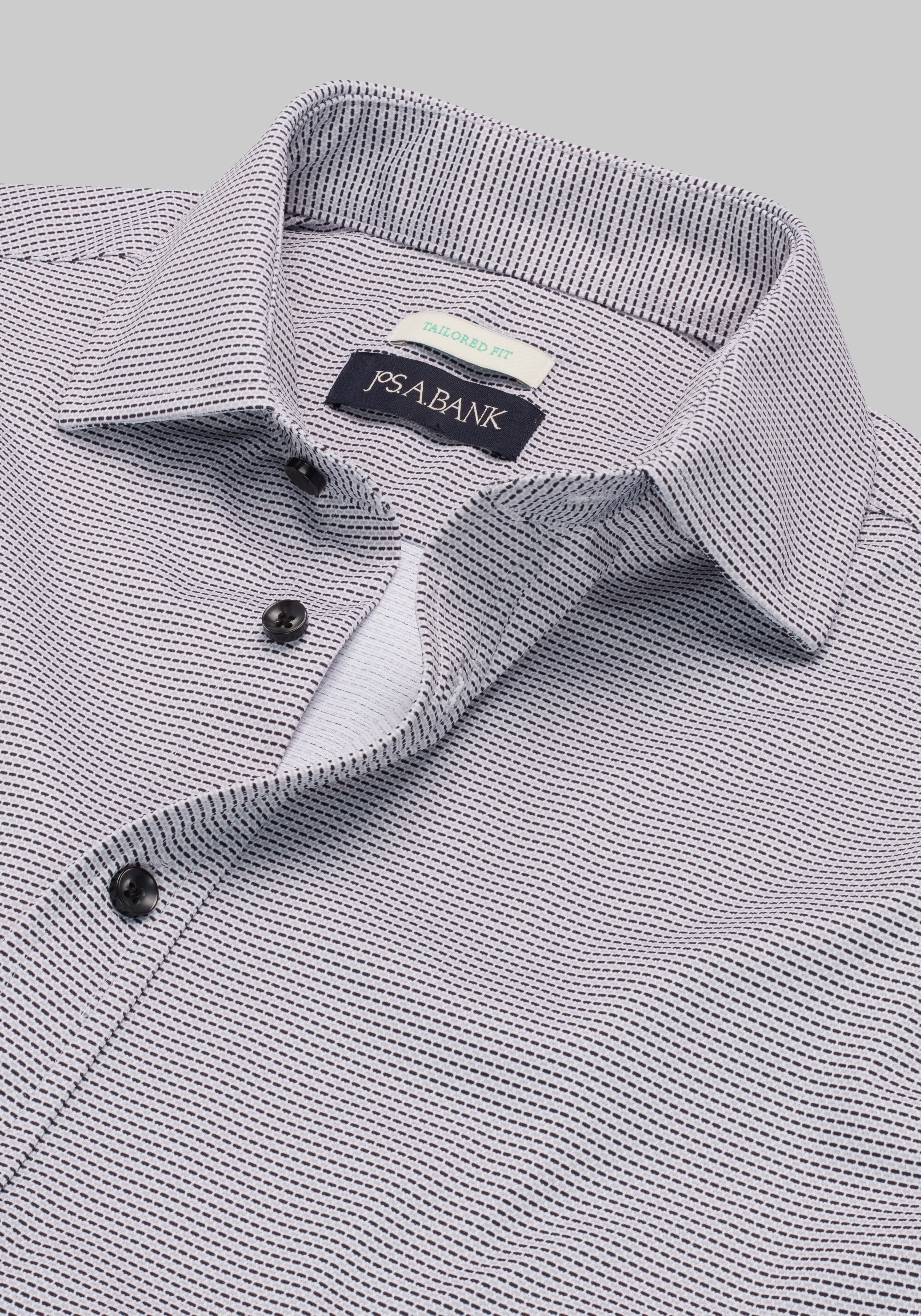 Jos. A Bank Tailored Fit Micro Geo Pique Dress Shirt