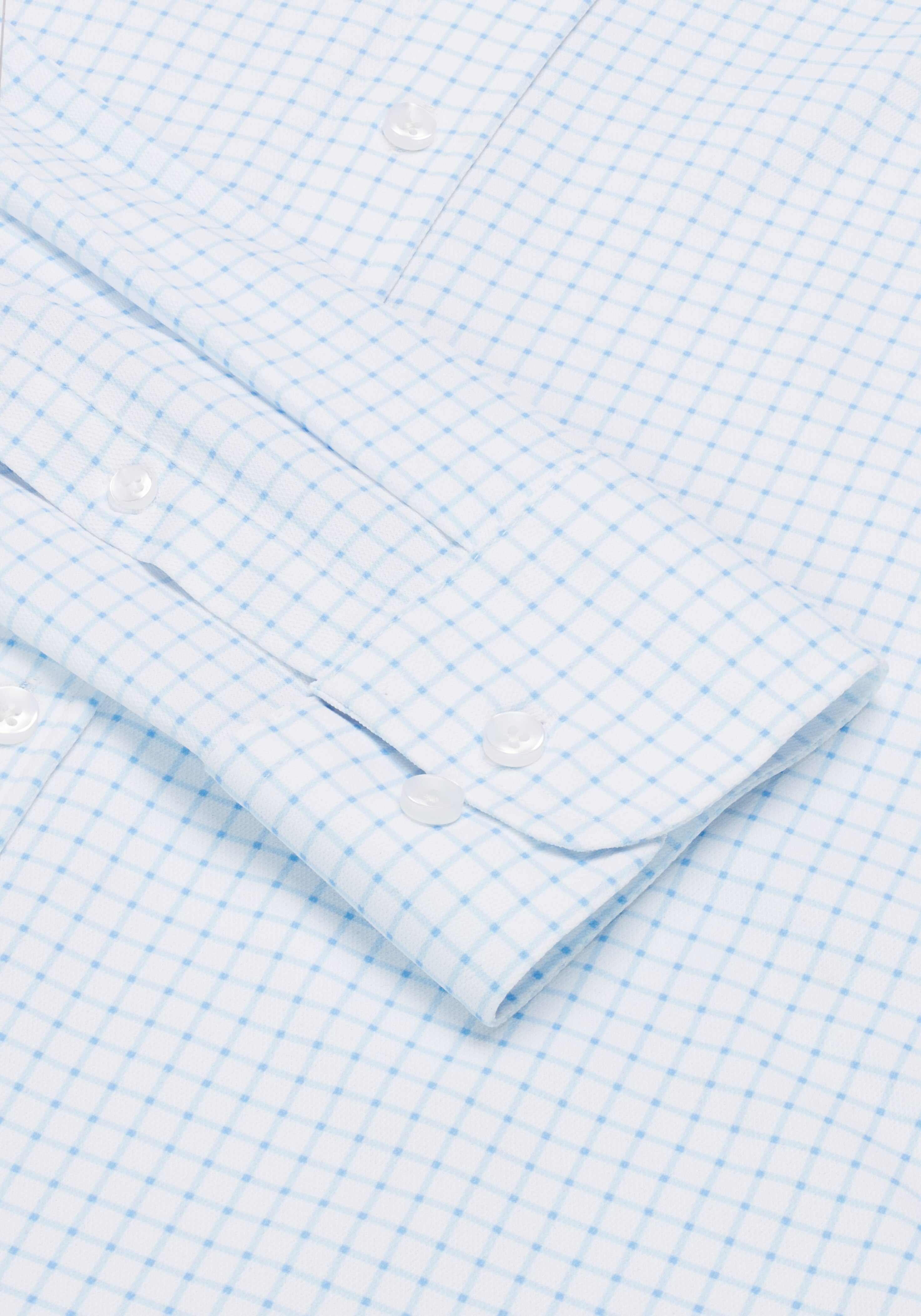 Jos. A Bank Tailored Fit Grid Pique Dress Shirt