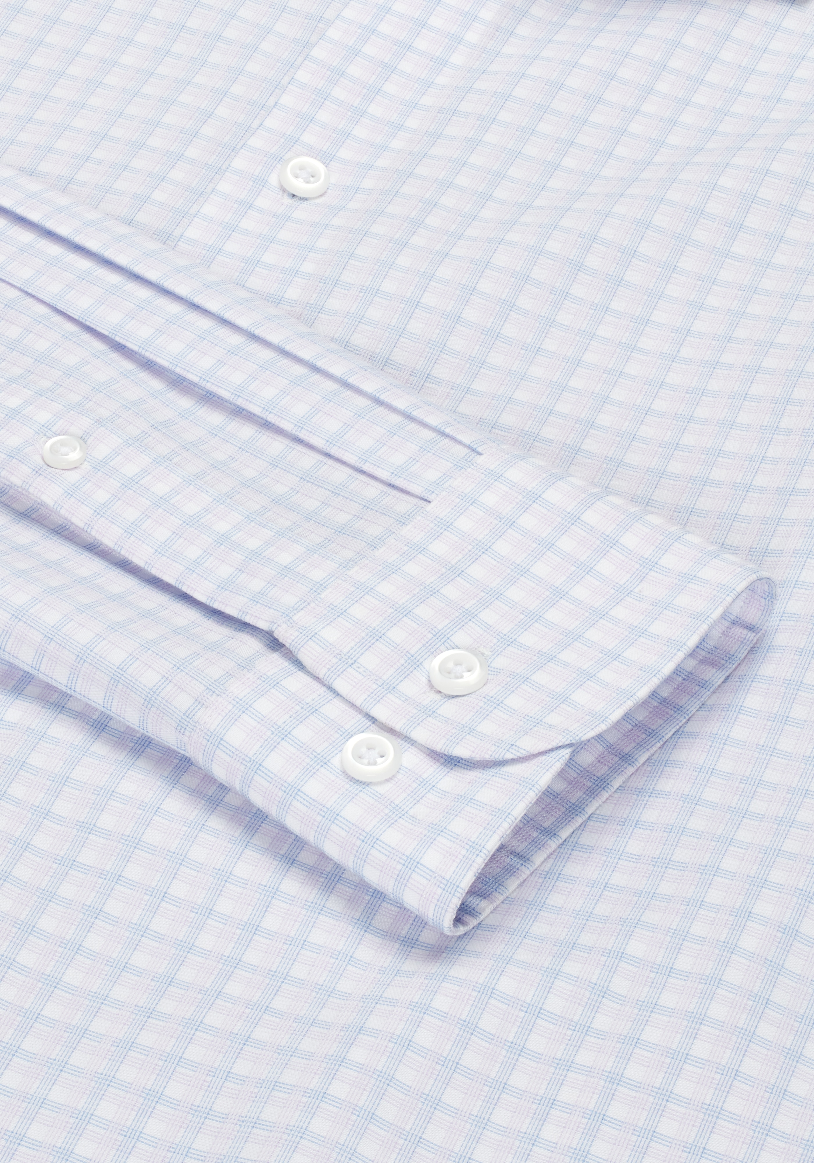 Reserve Collection Slim Fit Spread Collar Plaid Dress Shirt