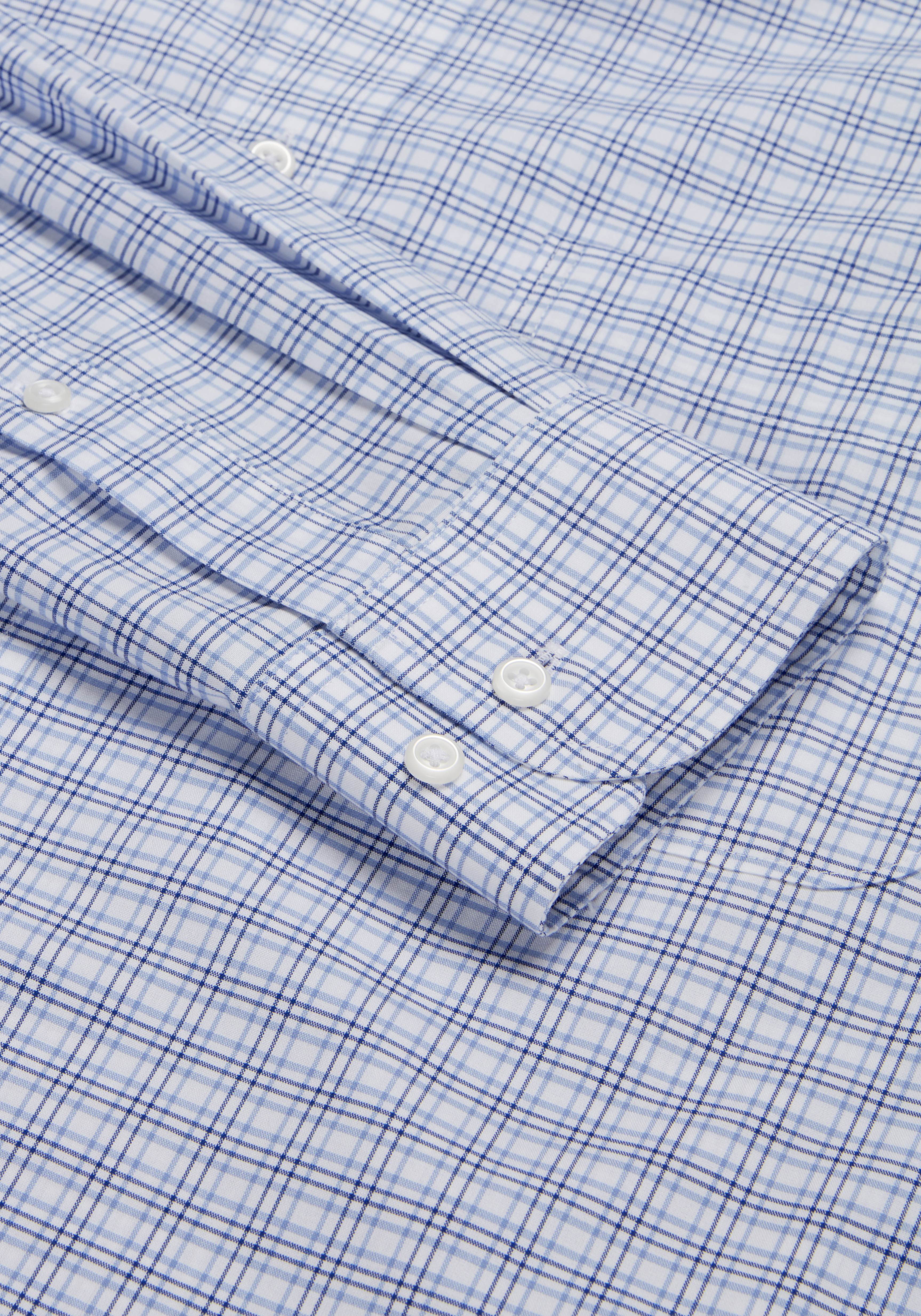 Traveler® Collection Slim Fit Spread Collar Plaid Dress Shirt CLEARANCE