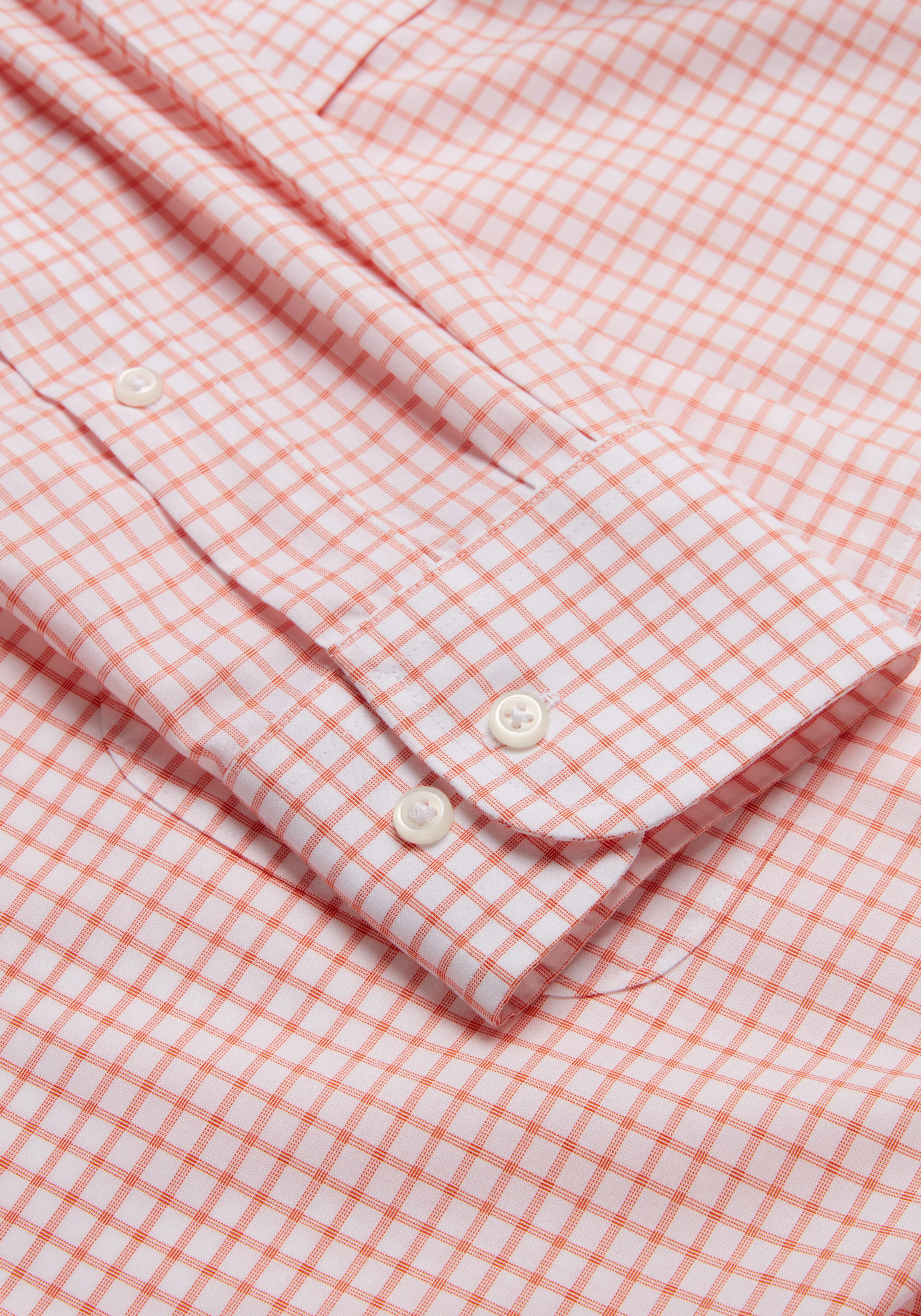 Traveler® Collection Slim Fit Spread Collar Small Plaid Dress Shirt - Big & Tall CLEARANCE
