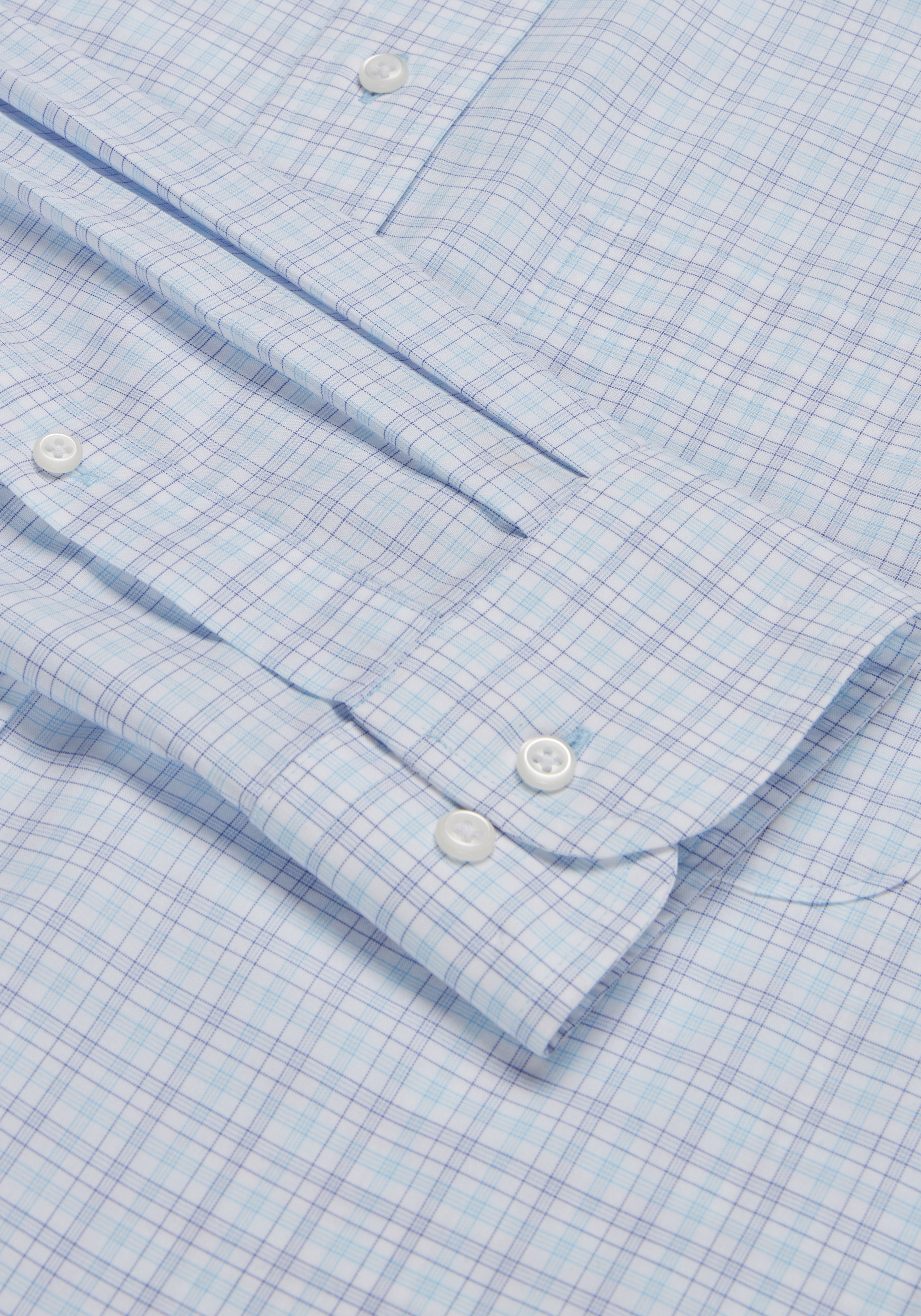 Traveler® Collection Tailored Fit Button-Down Collar Plaid Dress Shirt CLEARANCE