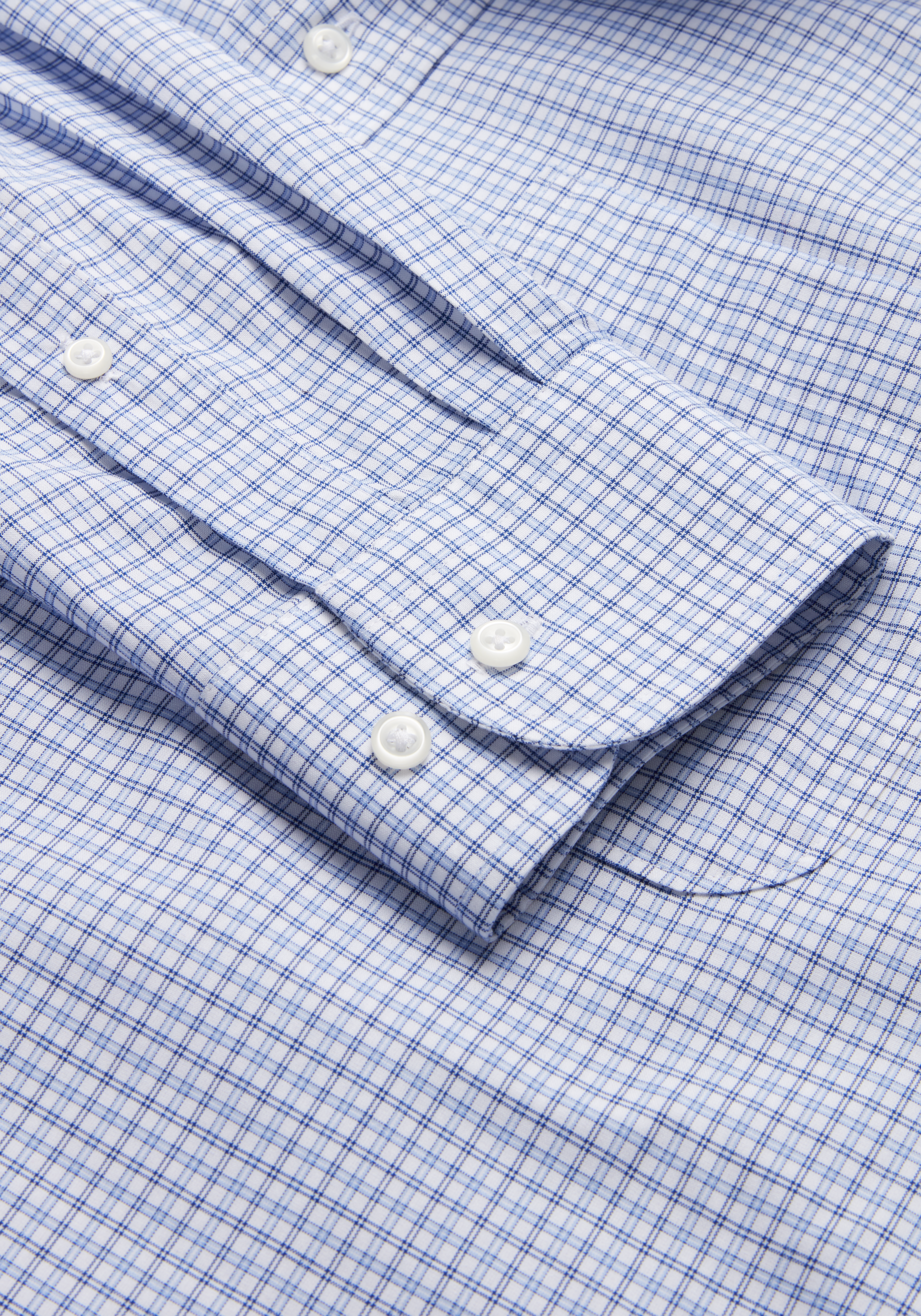 Traveler® Collection Tailored Fit Spread Collar Plaid Dress Shirt CLEARANCE