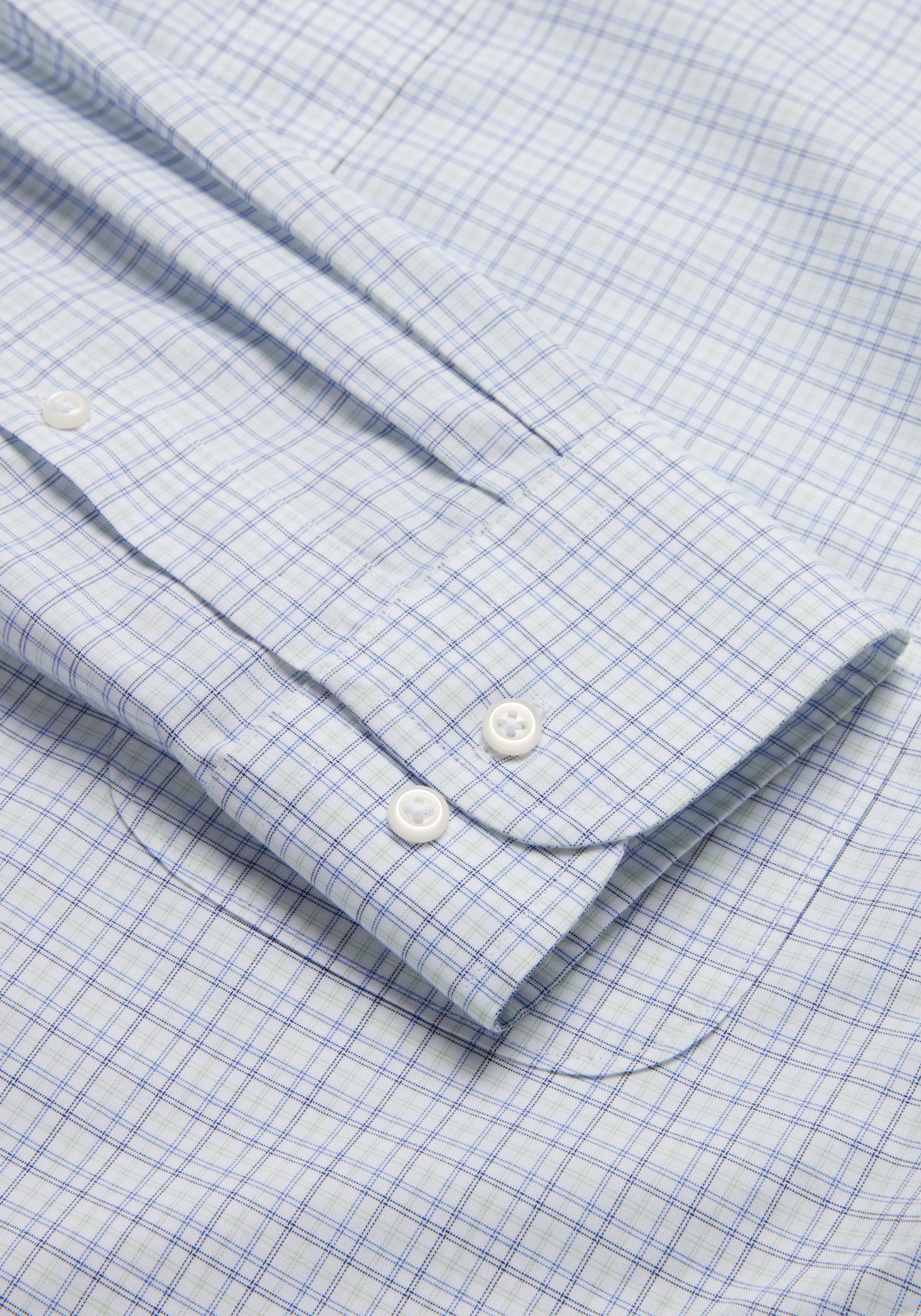 Traveler® Collection Tailored Fit Button-Down Collar Plaid Dress Shirt CLEARANCE