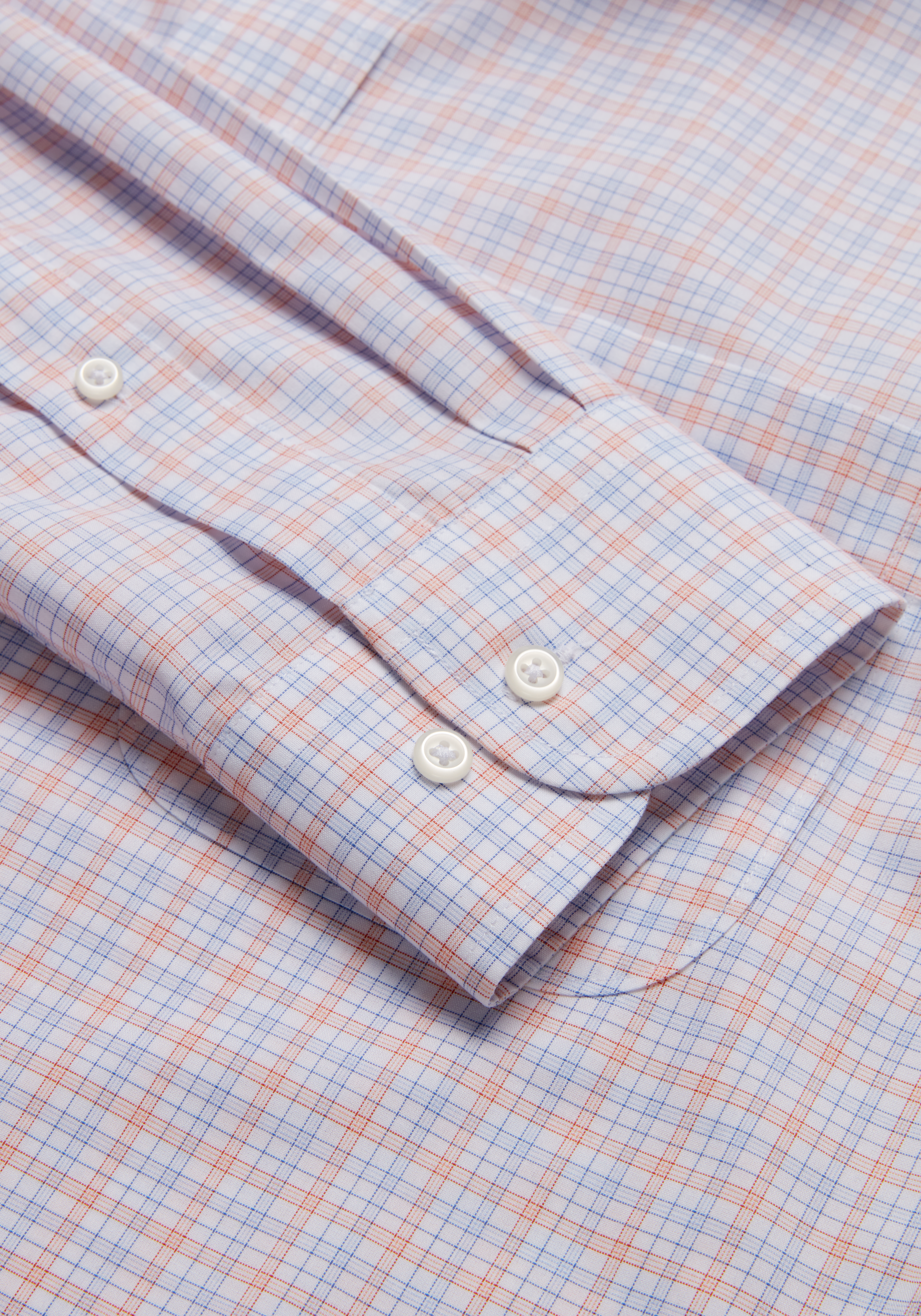 Traveler® Collection Tailored Fit Spread Collar Plaid Dress Shirt CLEARANCE
