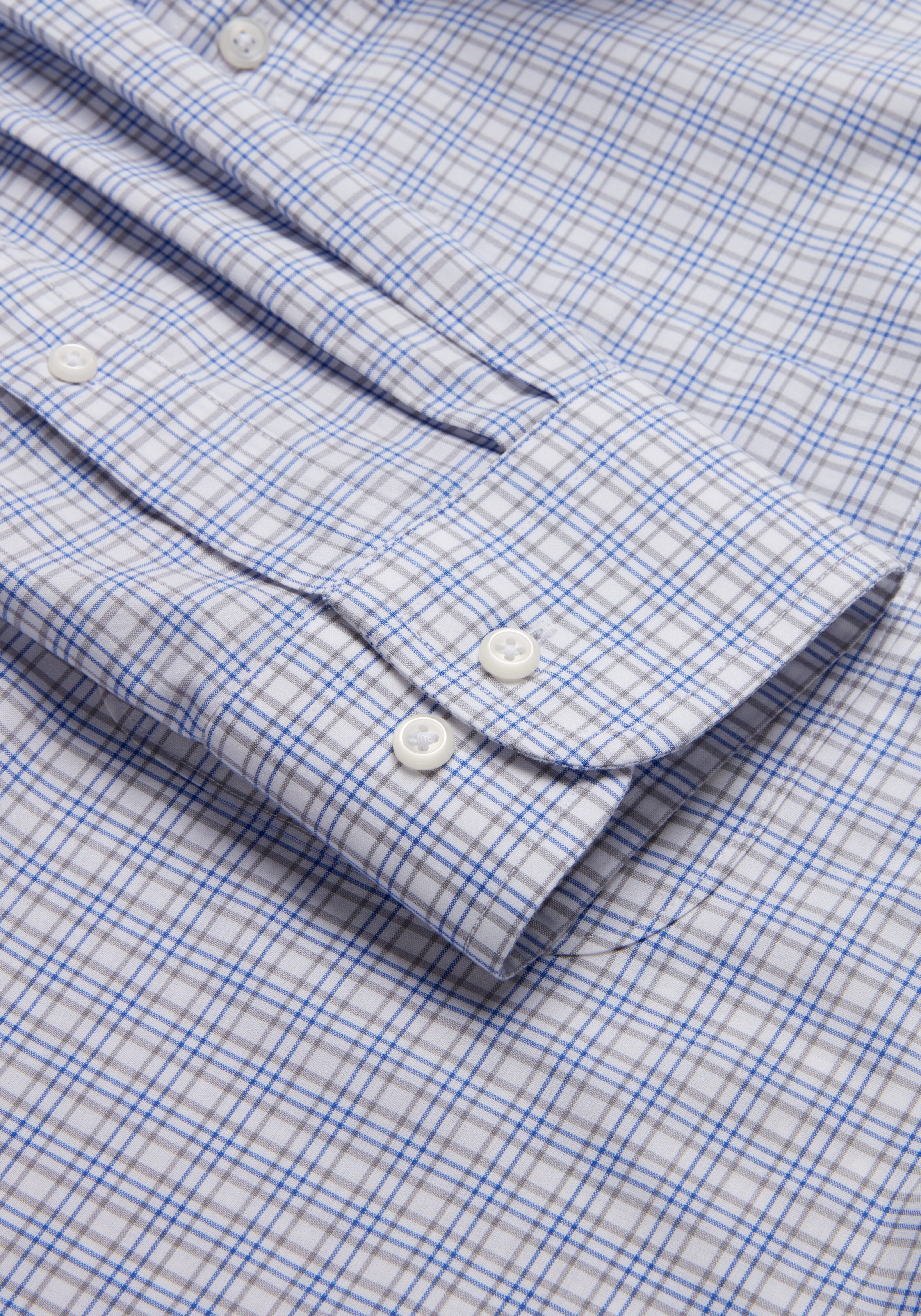 Traveler® Collection Tailored Fit Button-Down Collar Plaid Dress Shirt CLEARANCE