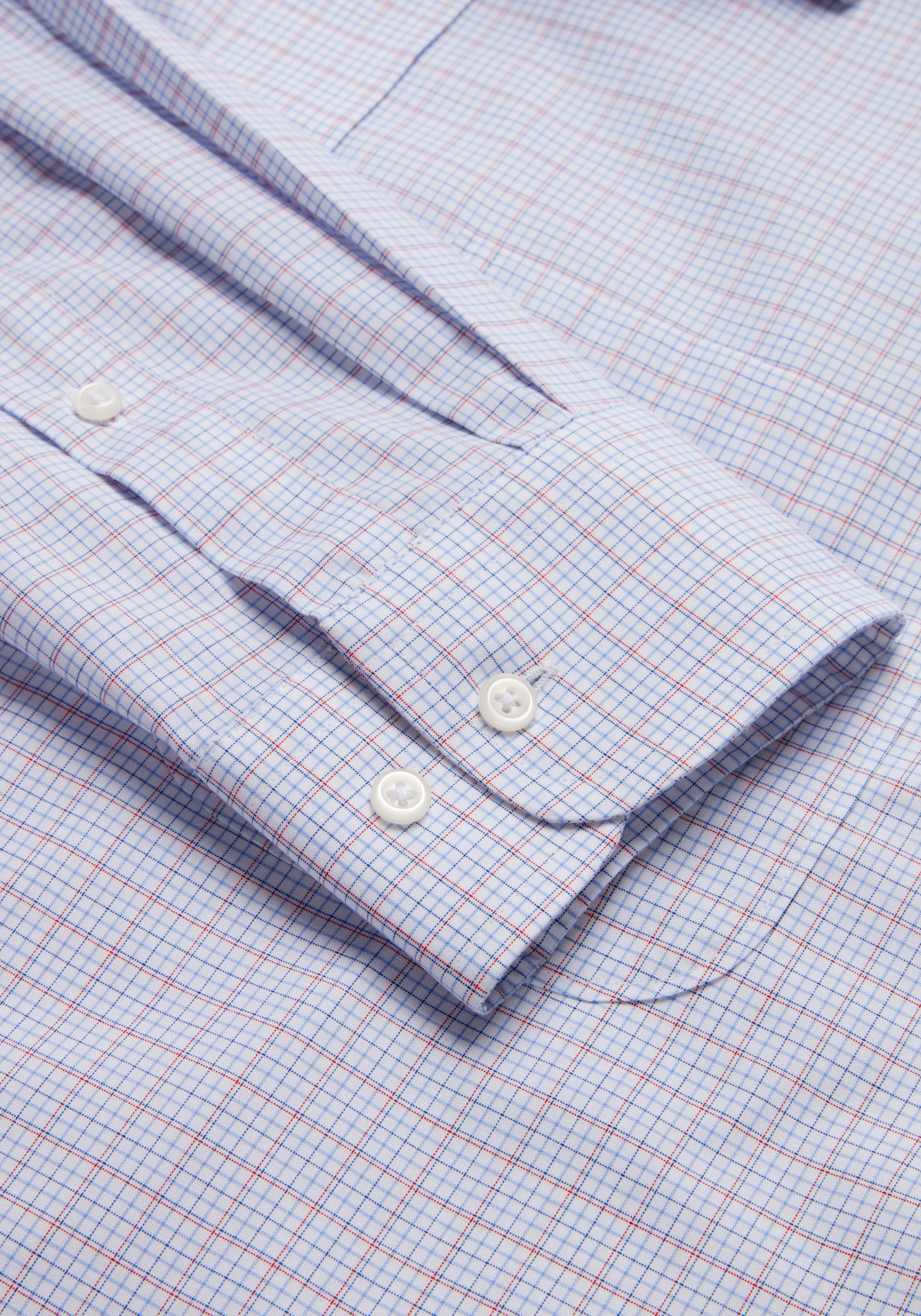 Traveler® Collection Traditional Fit Point Collar Plaid Dress Shirt - Big & Tall CLEARANCE