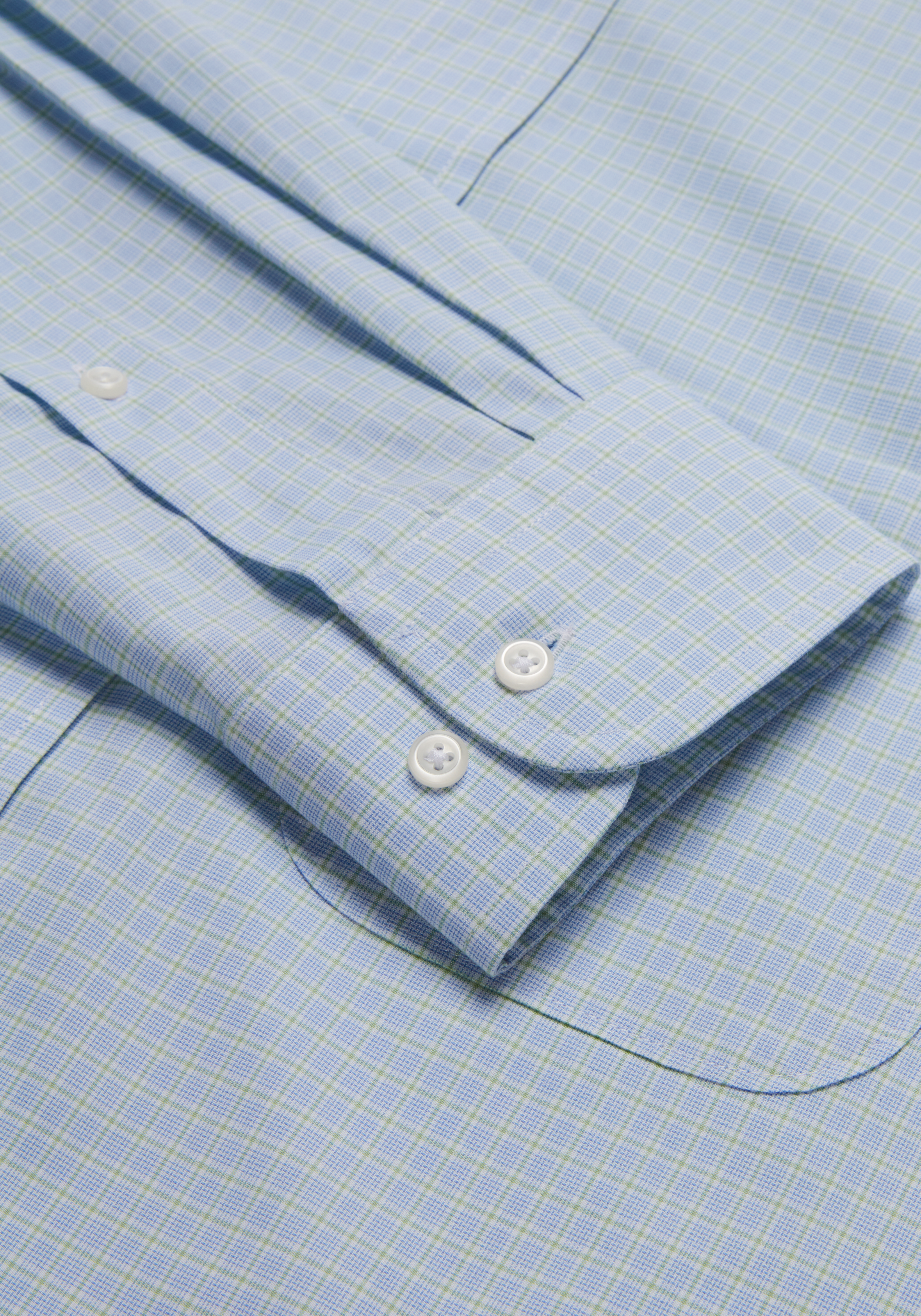 Traveler® Collection Traditional Fit Button-Down Collar Plaid Dress Shirt CLEARANCE