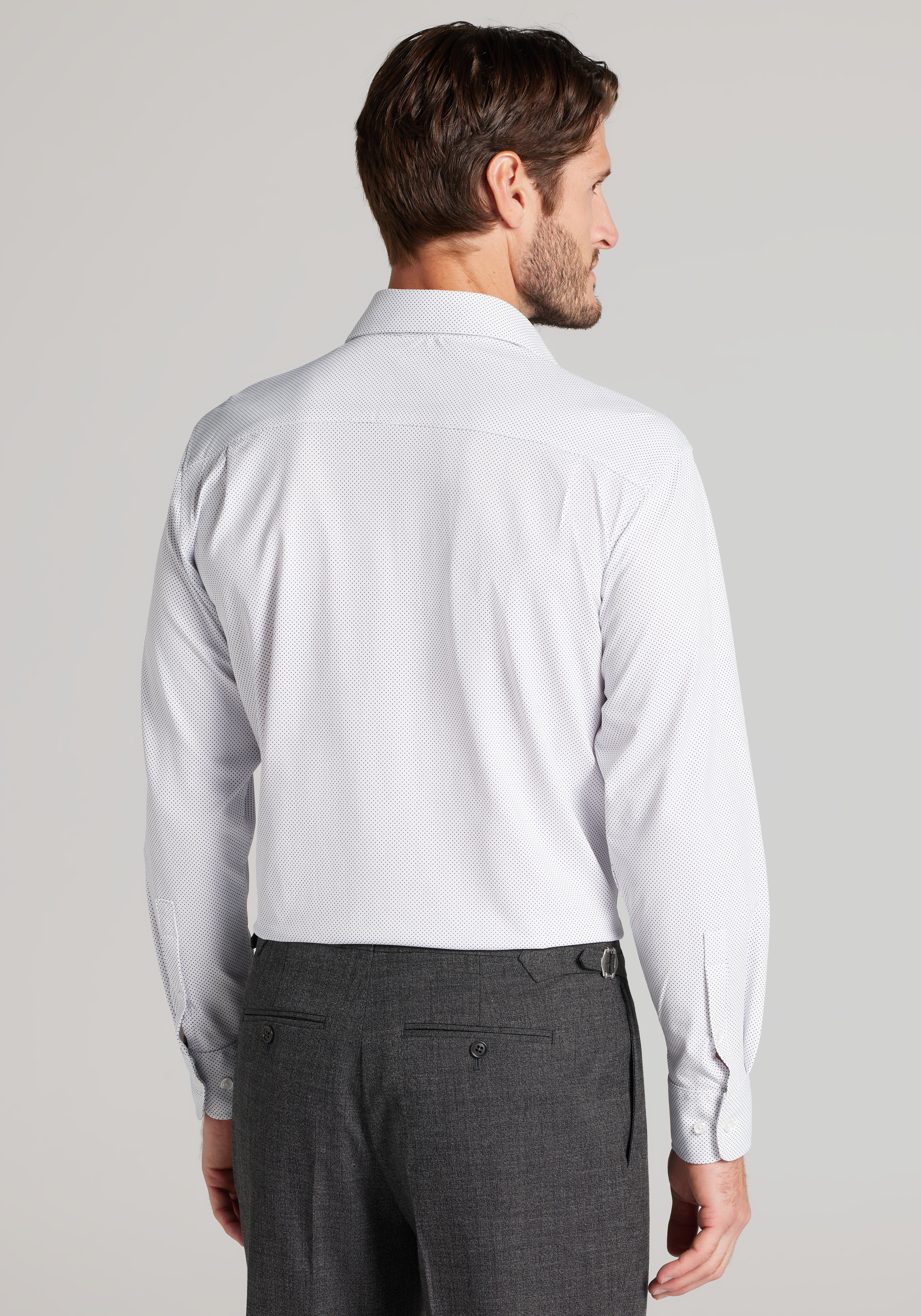 Jos. A Bank Tailored Fit Micro Dot Pique Dress Shirt