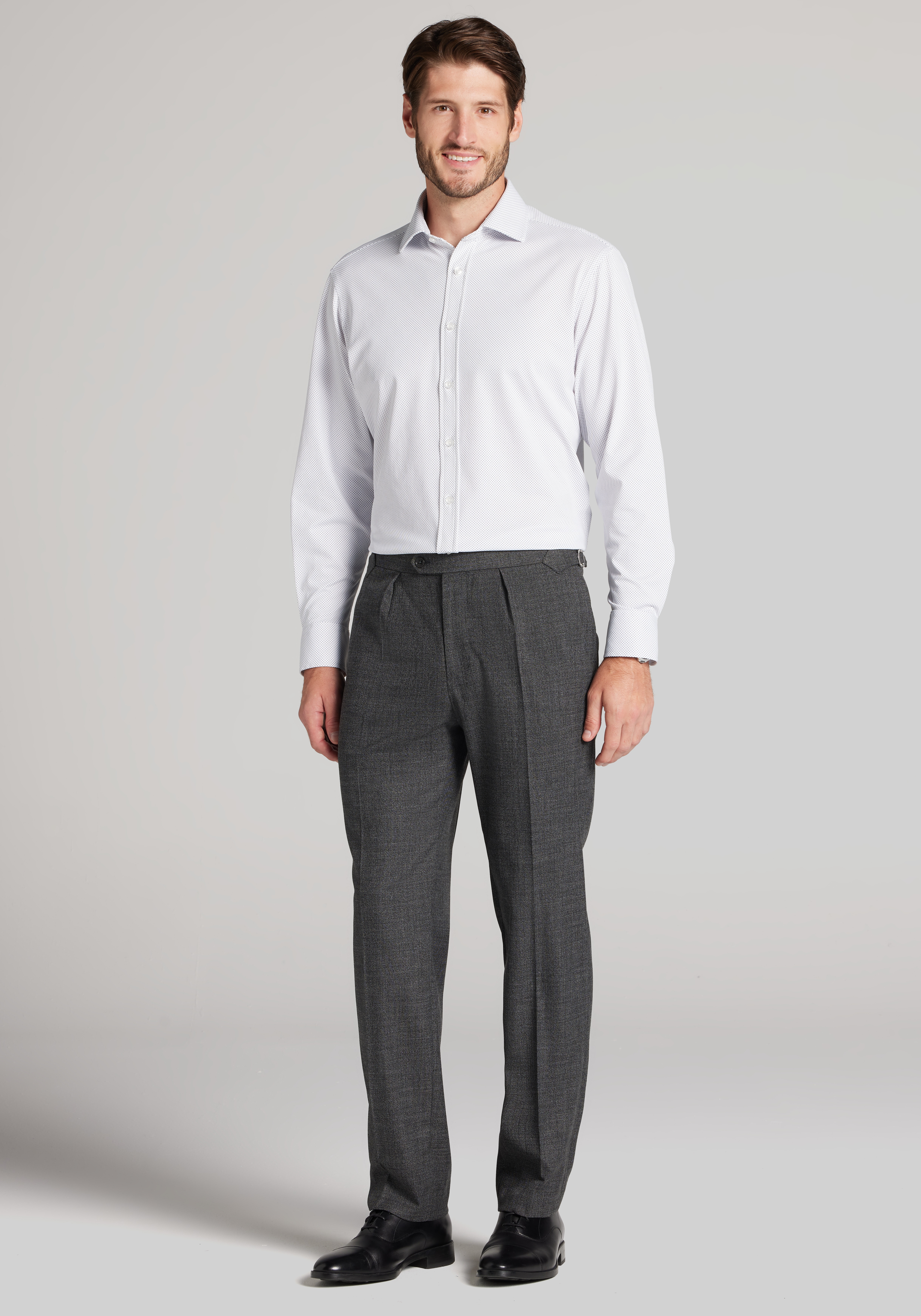 Jos. A Bank Tailored Fit Micro Dot Pique Dress Shirt